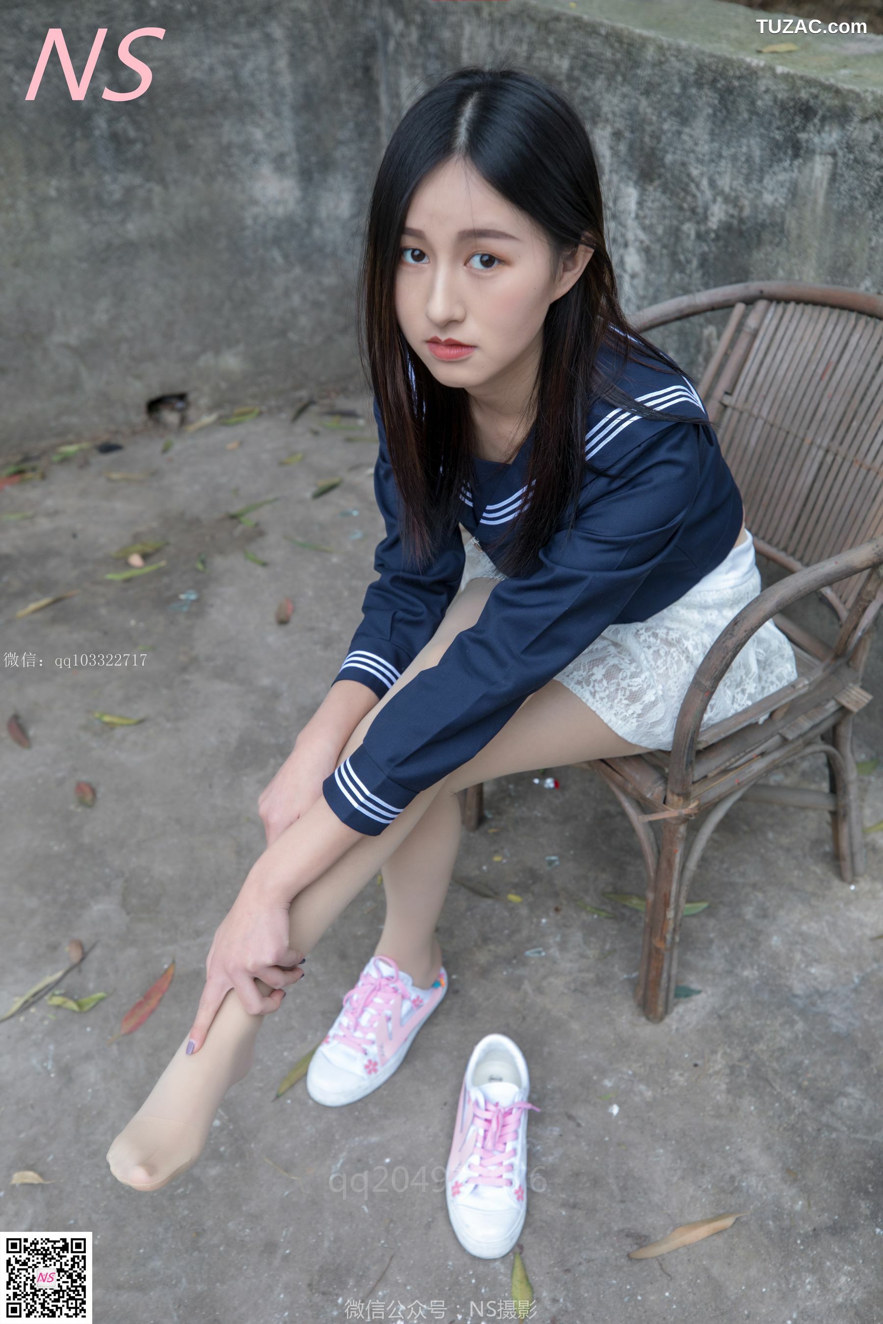 纳丝摄影_北北《制服肉丝超短裙》 写真集[76P]
