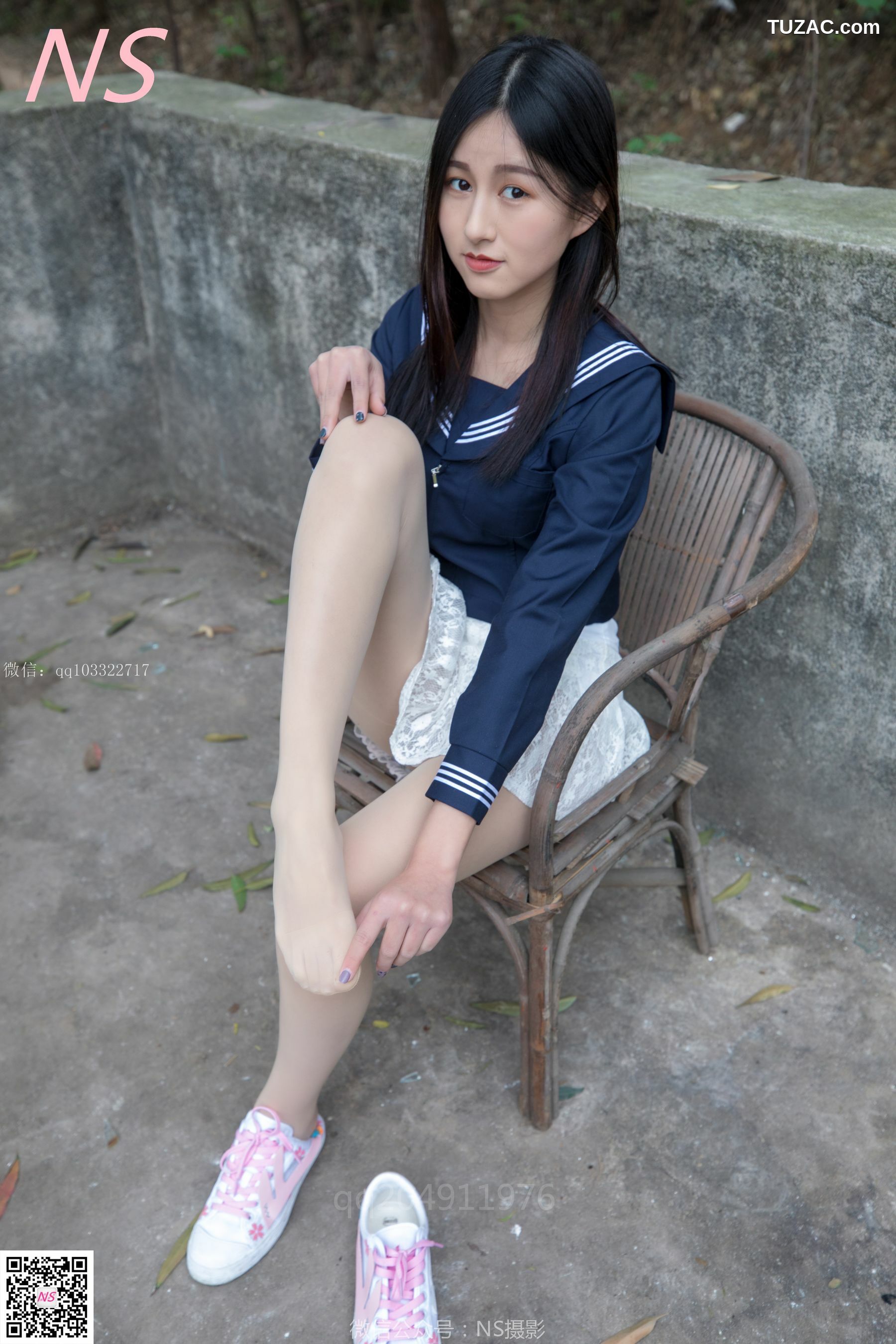纳丝摄影_北北《制服肉丝超短裙》 写真集[76P]