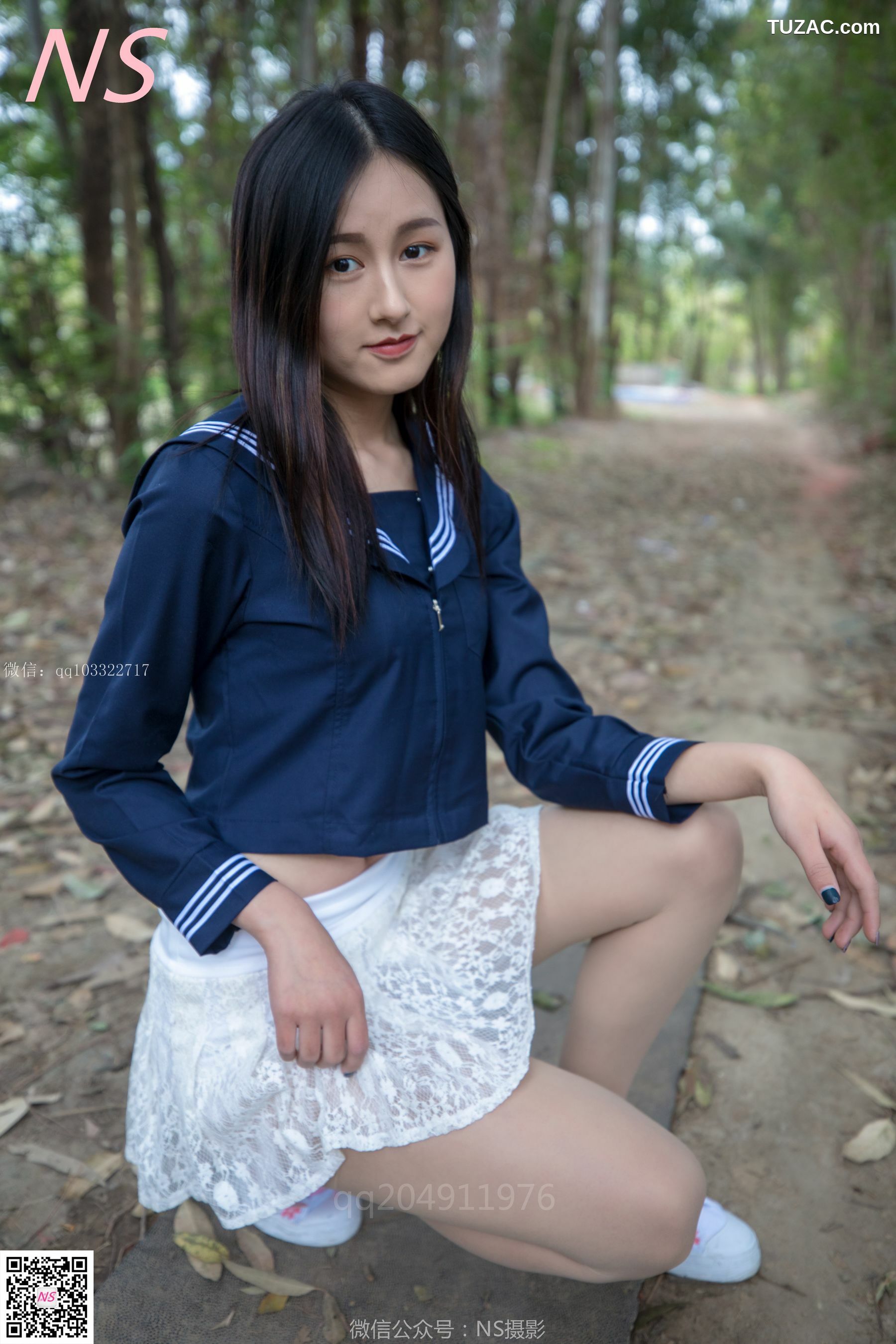 纳丝摄影_北北《制服肉丝超短裙》 写真集[76P]