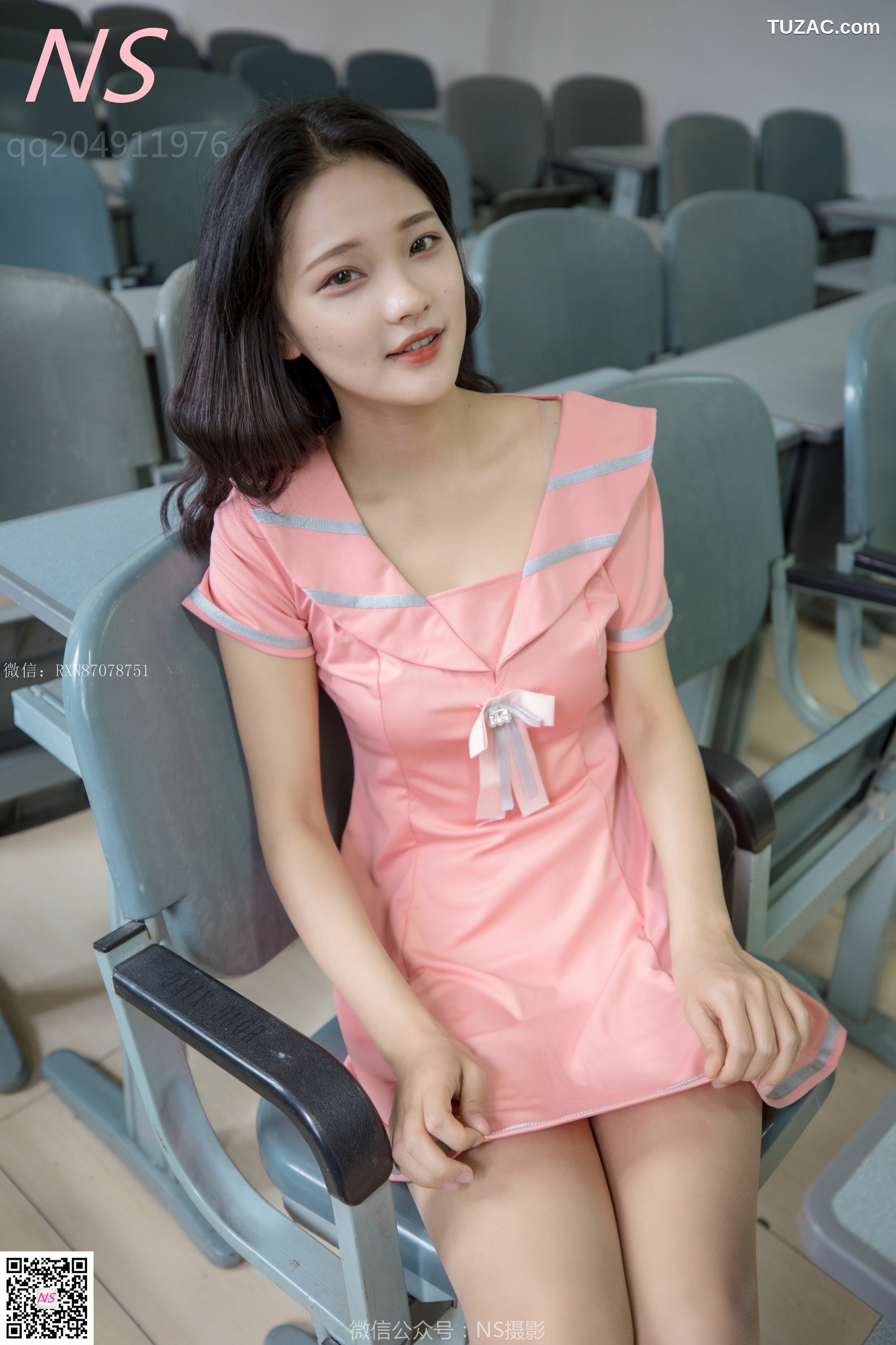 纳丝摄影_小蝴蝶《纯纯的丝袜帆布鞋》 写真集[50P]