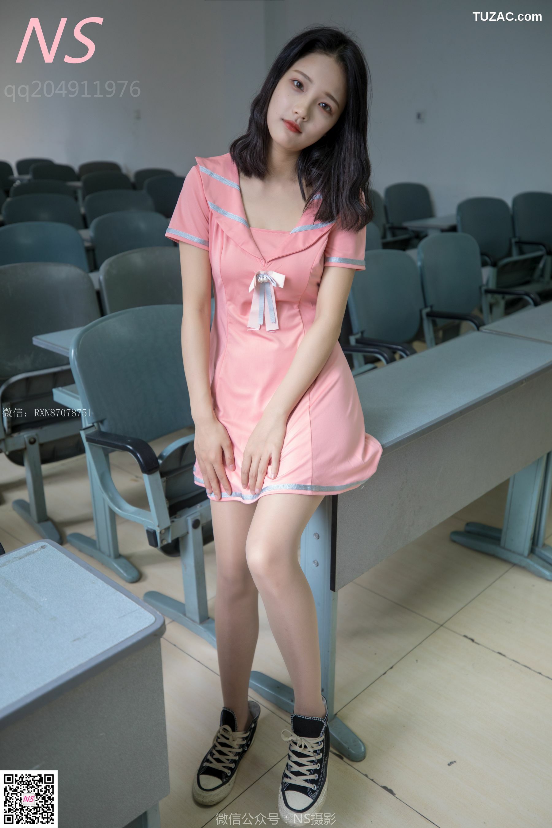 纳丝摄影_小蝴蝶《纯纯的丝袜帆布鞋》 写真集[50P]