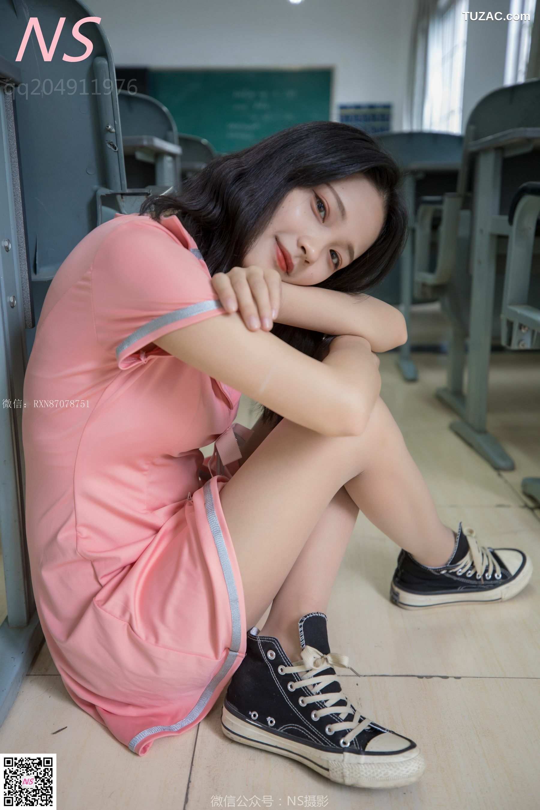 纳丝摄影_小蝴蝶《纯纯的丝袜帆布鞋》 写真集[50P]