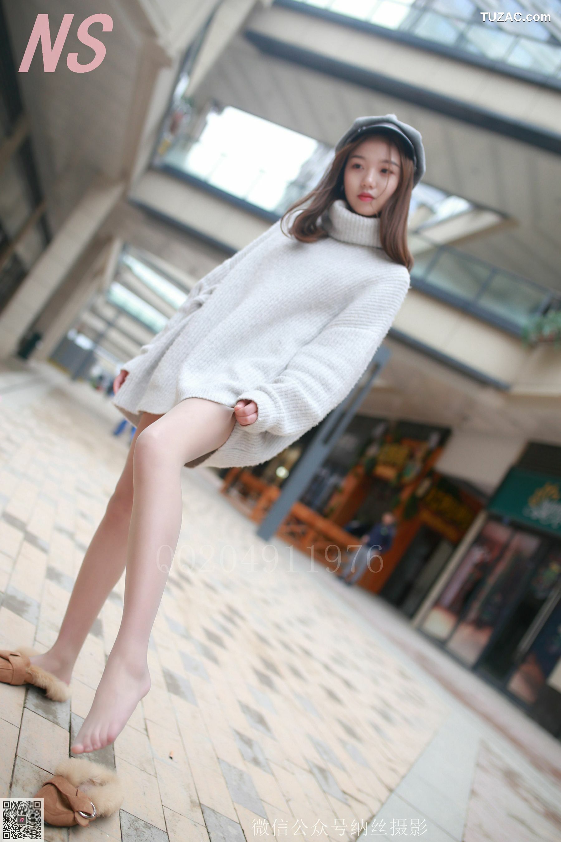 纳丝摄影_微微《户外毛衣肉丝》 NO.096 写真集[100P]