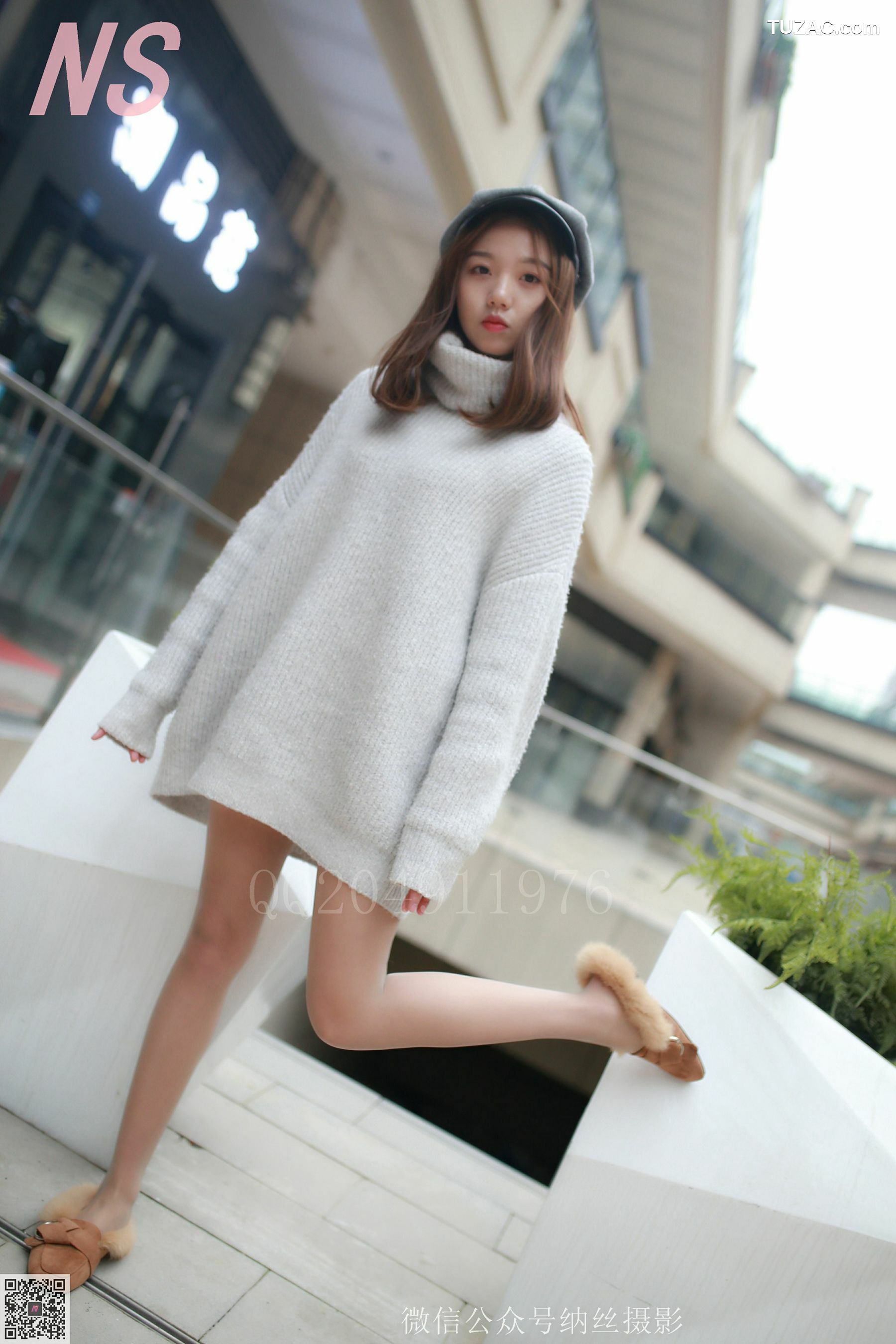 纳丝摄影_微微《户外毛衣肉丝》 NO.096 写真集[100P]