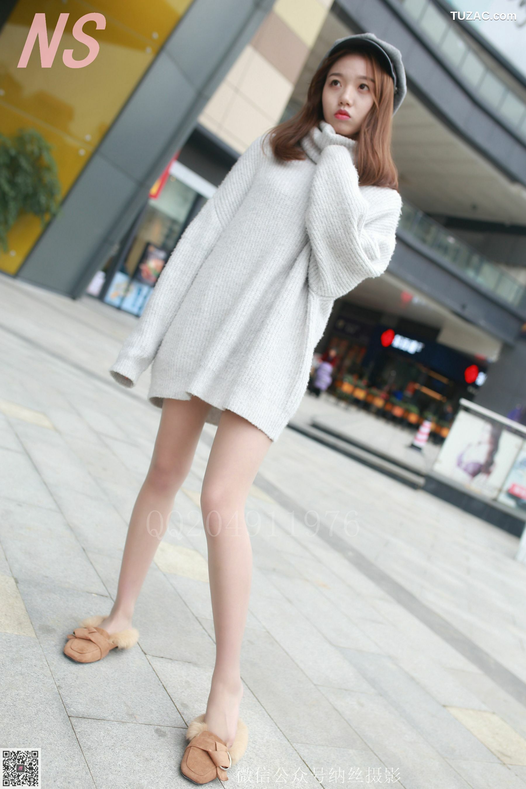 纳丝摄影_微微《户外毛衣肉丝》 NO.096 写真集[100P]