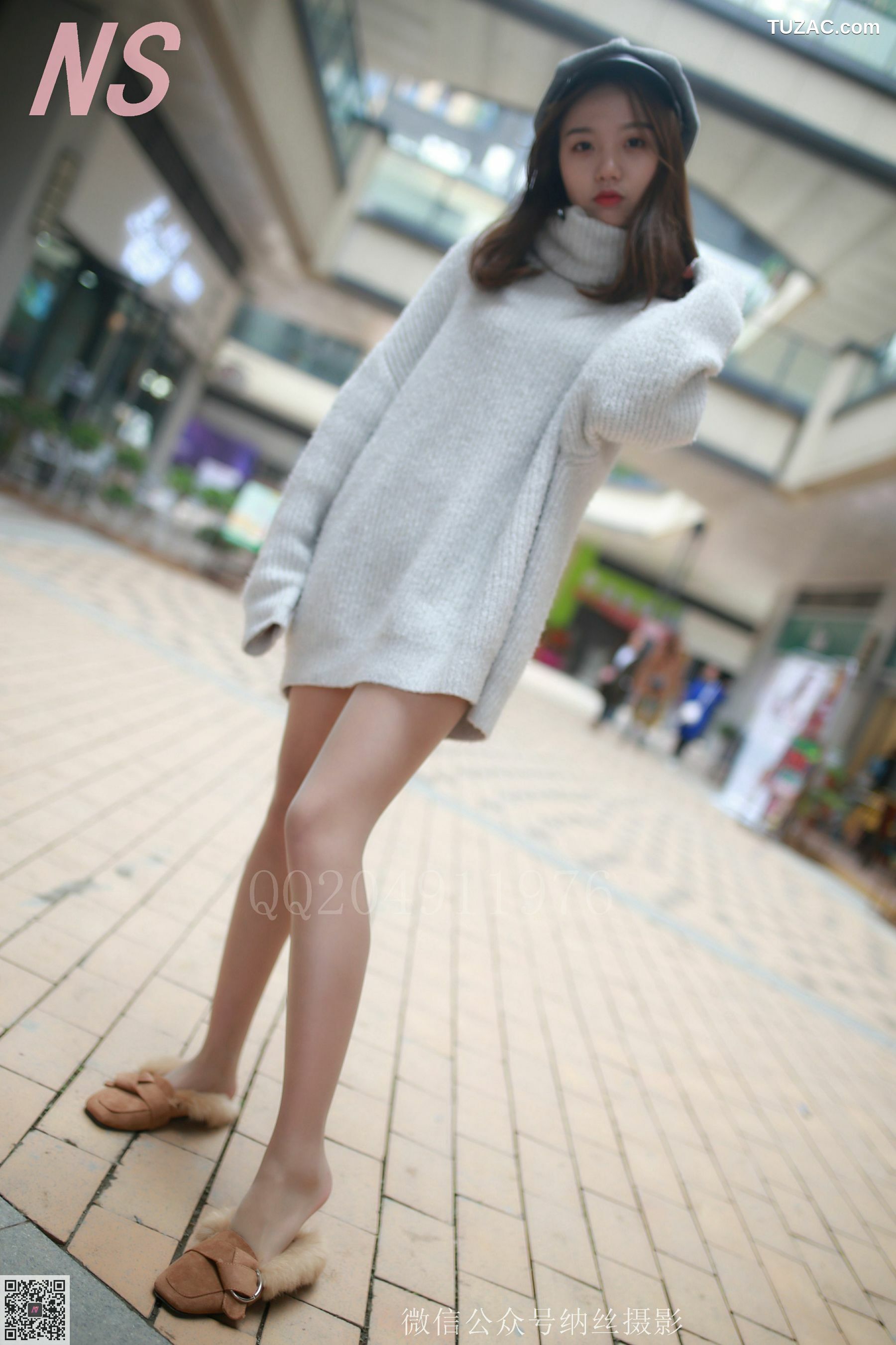 纳丝摄影_微微《户外毛衣肉丝》 NO.096 写真集[100P]