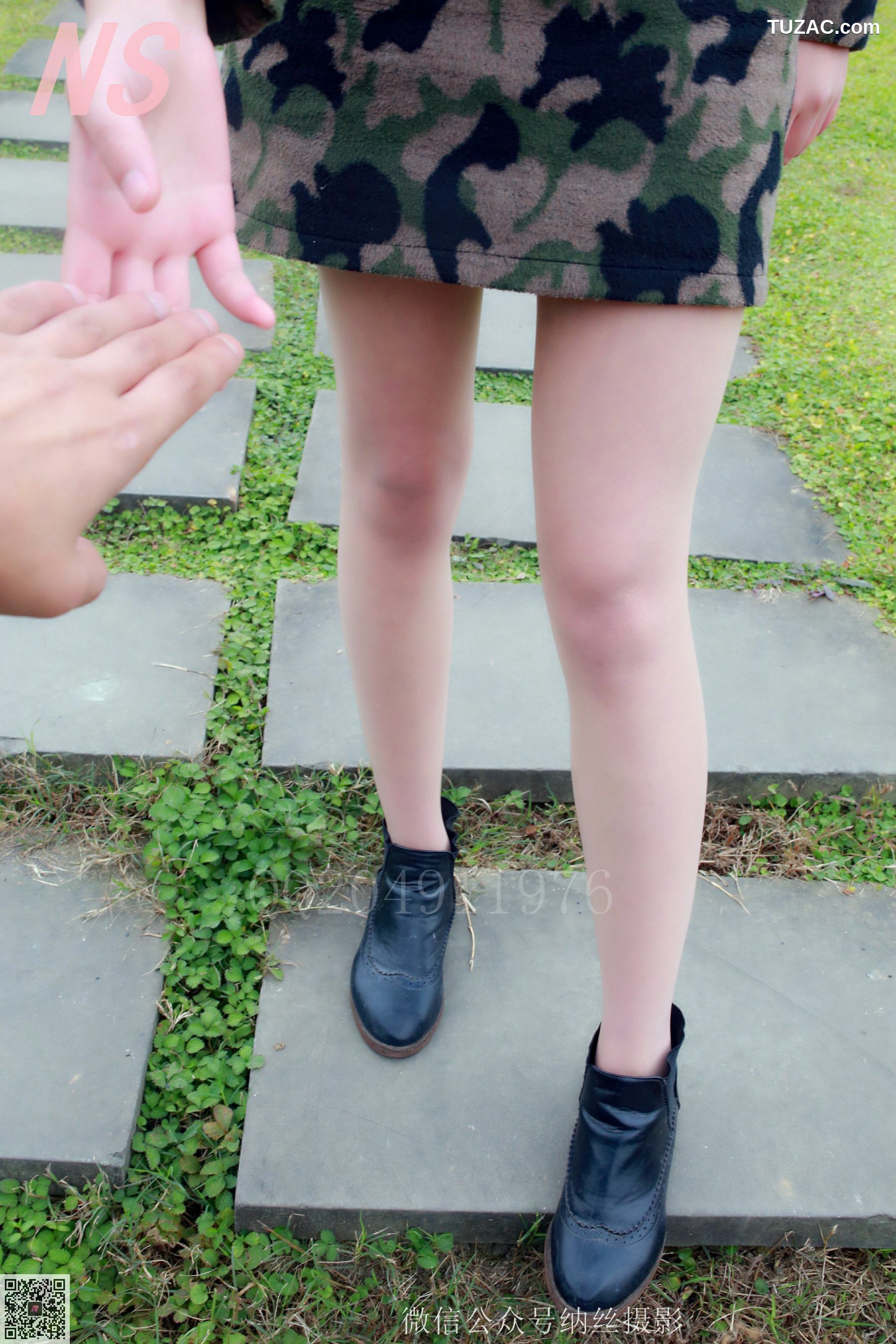 纳丝摄影_微微《迷彩少女户外肉丝》 NO.095 写真集[89P]