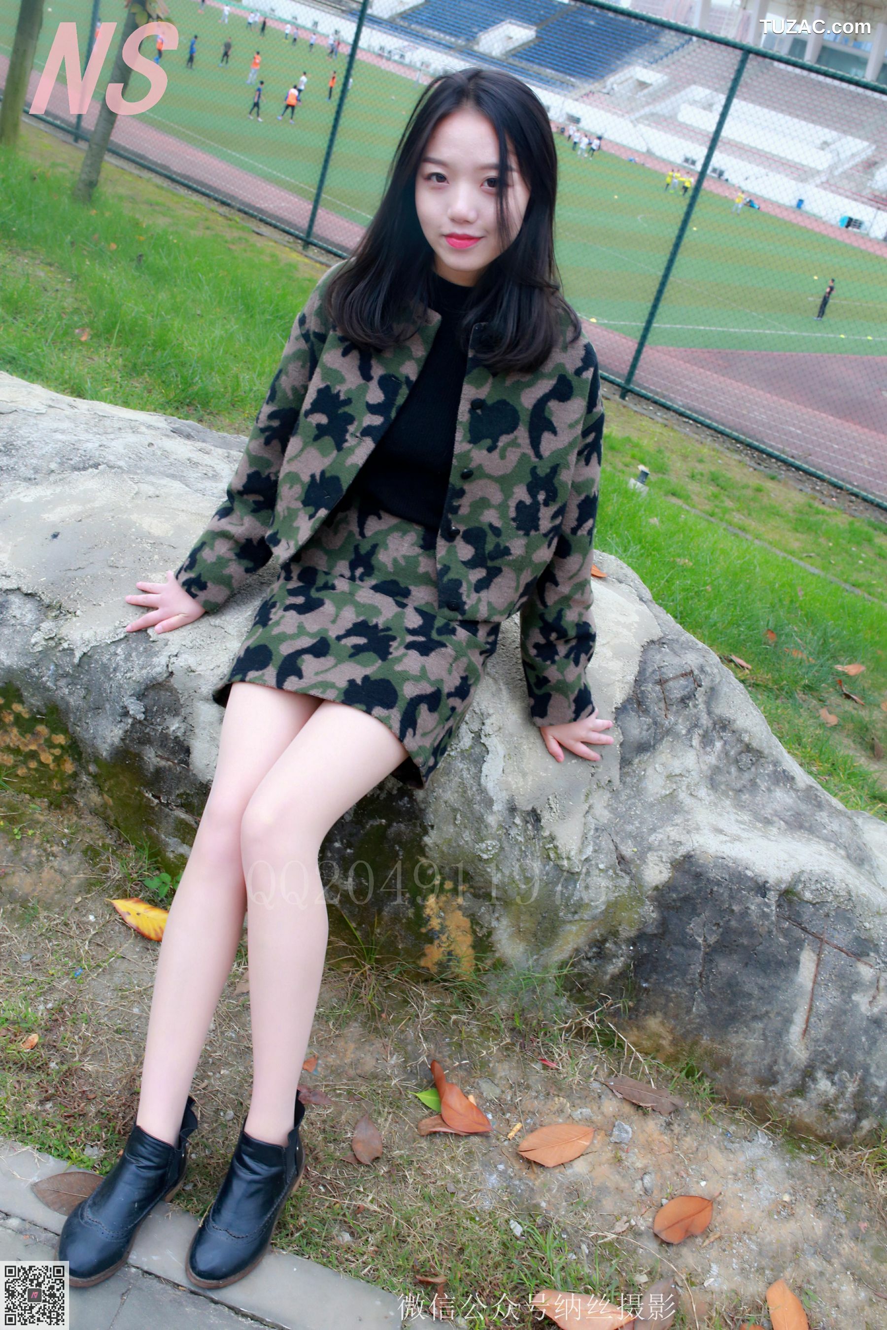 纳丝摄影_微微《迷彩少女户外肉丝》 NO.095 写真集[89P]