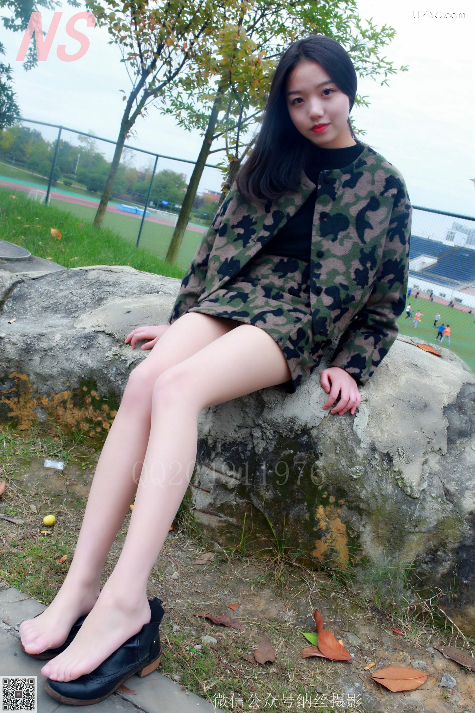 纳丝摄影_微微《迷彩少女户外肉丝》 NO.095 写真集[89P]