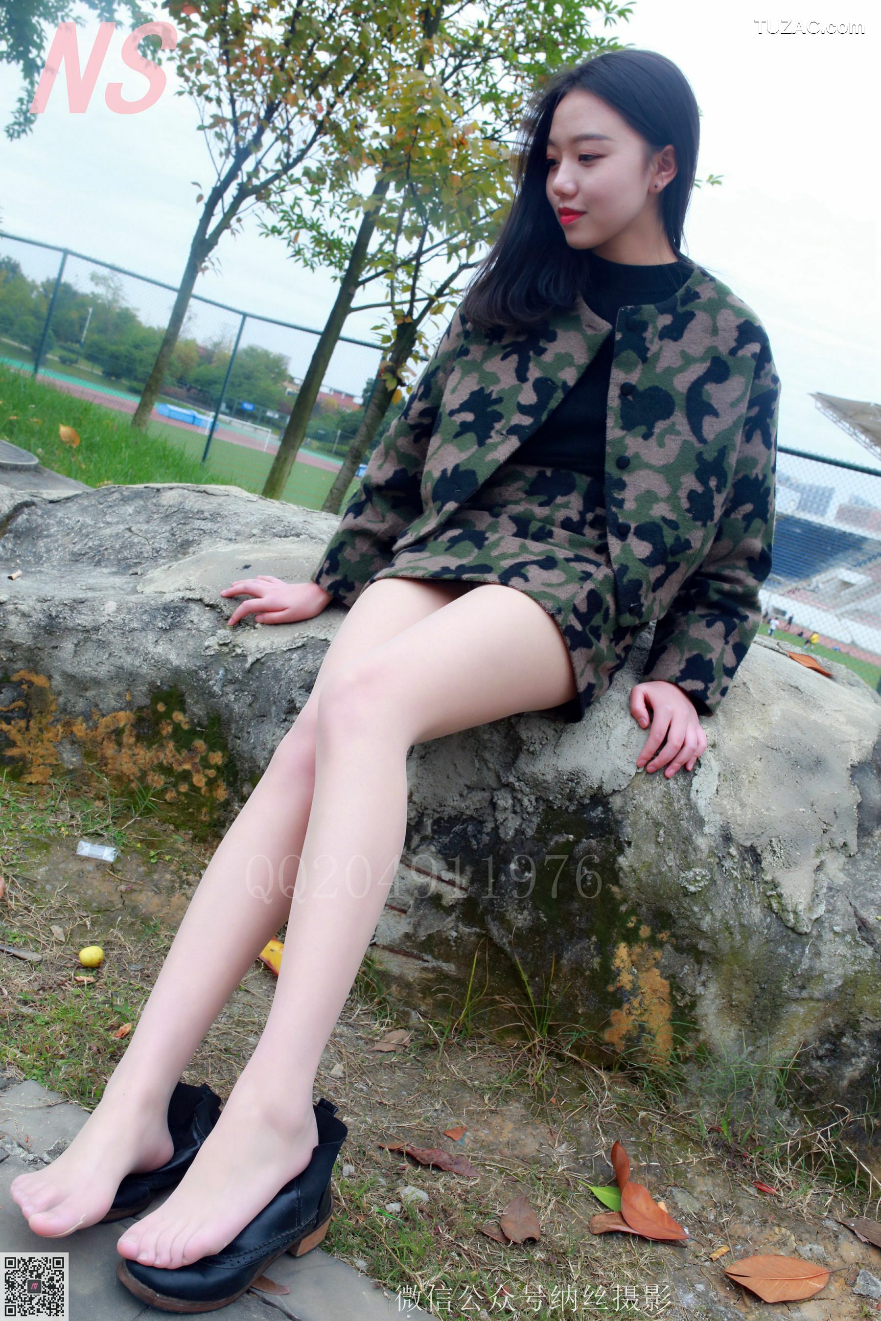 纳丝摄影_微微《迷彩少女户外肉丝》 NO.095 写真集[89P]