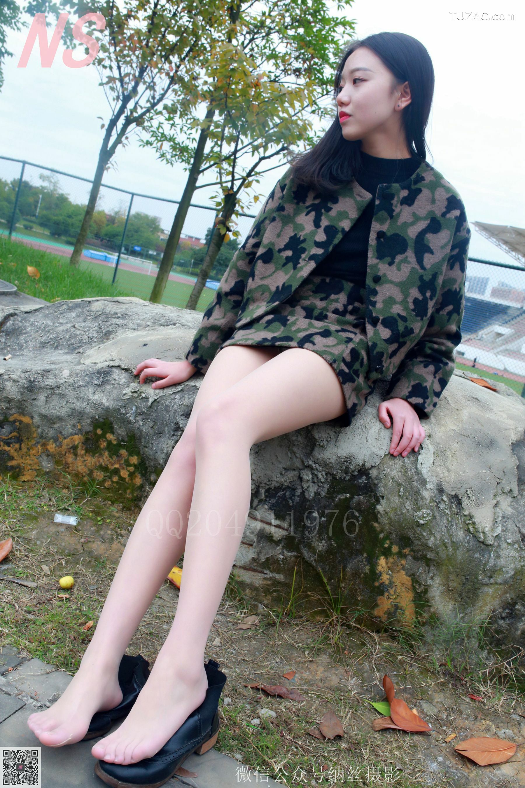 纳丝摄影_微微《迷彩少女户外肉丝》 NO.095 写真集[89P]