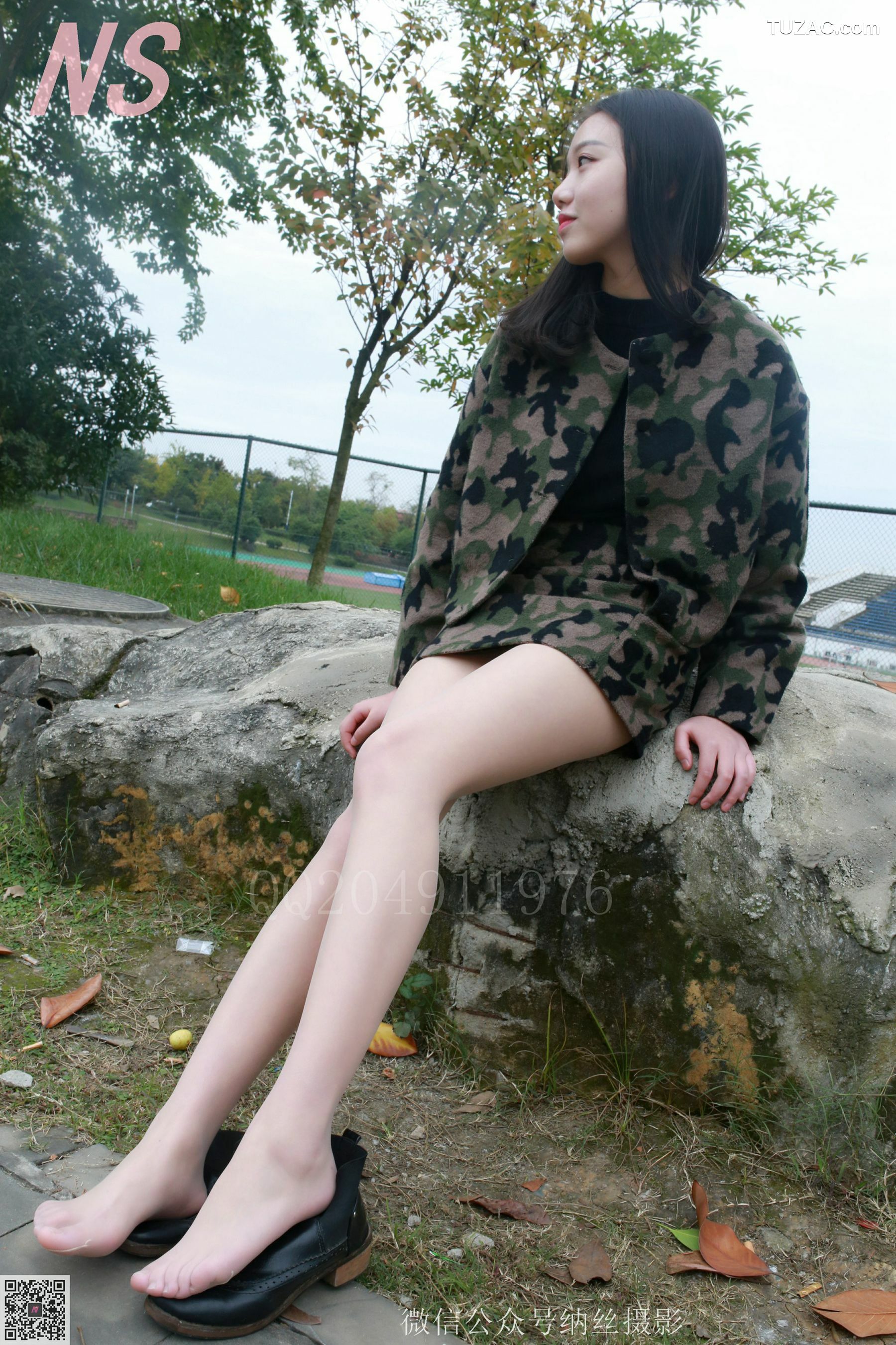 纳丝摄影_微微《迷彩少女户外肉丝》 NO.095 写真集[89P]