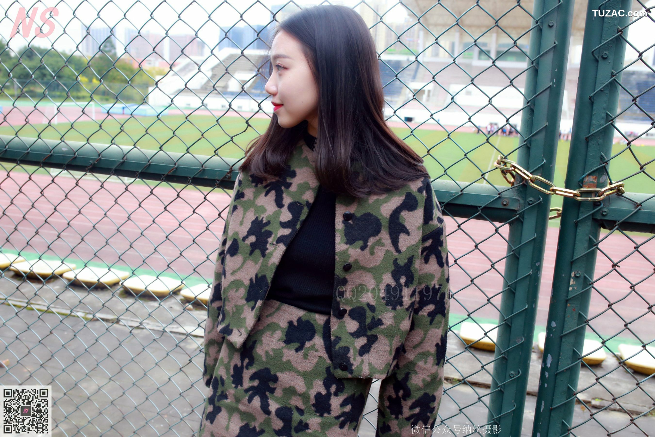 纳丝摄影_微微《迷彩少女户外肉丝》 NO.095 写真集[89P]