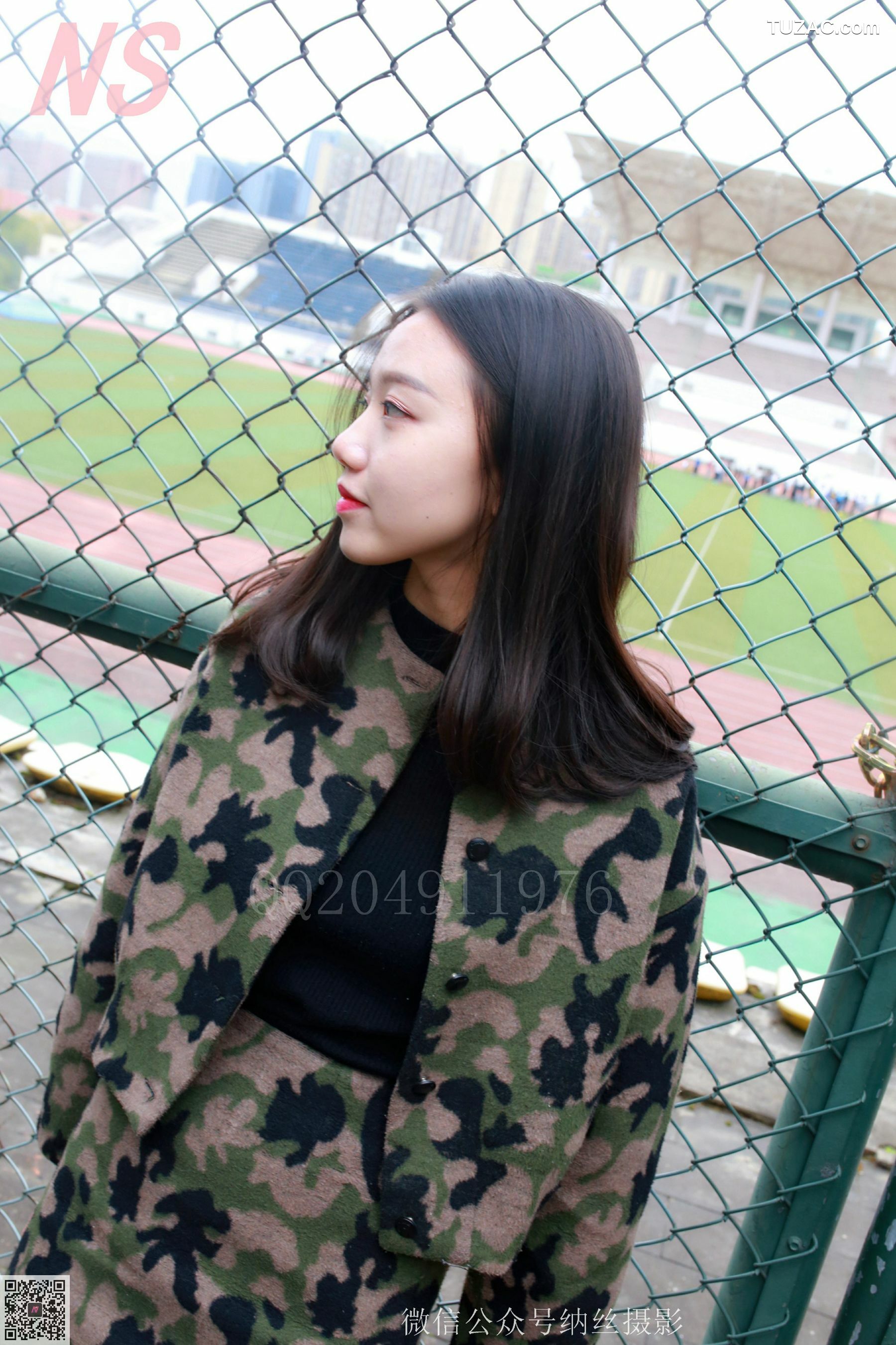 纳丝摄影_微微《迷彩少女户外肉丝》 NO.095 写真集[89P]