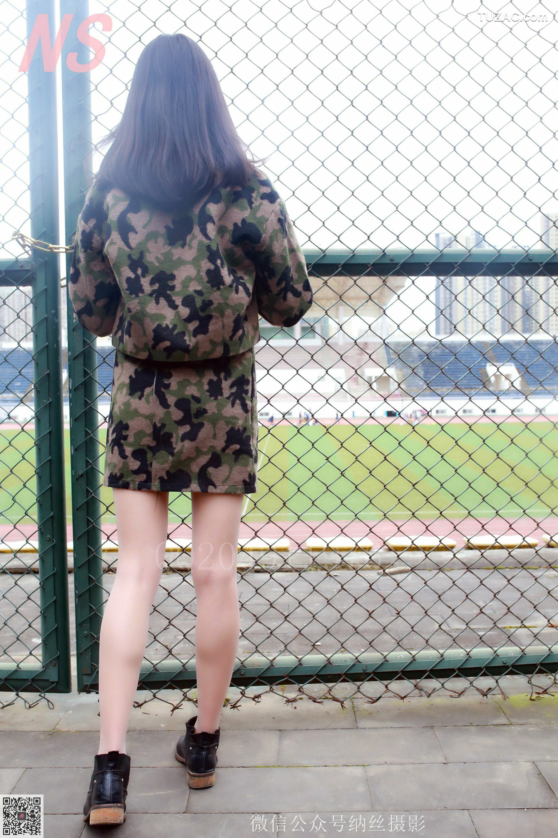 纳丝摄影_微微《迷彩少女户外肉丝》 NO.095 写真集[89P]