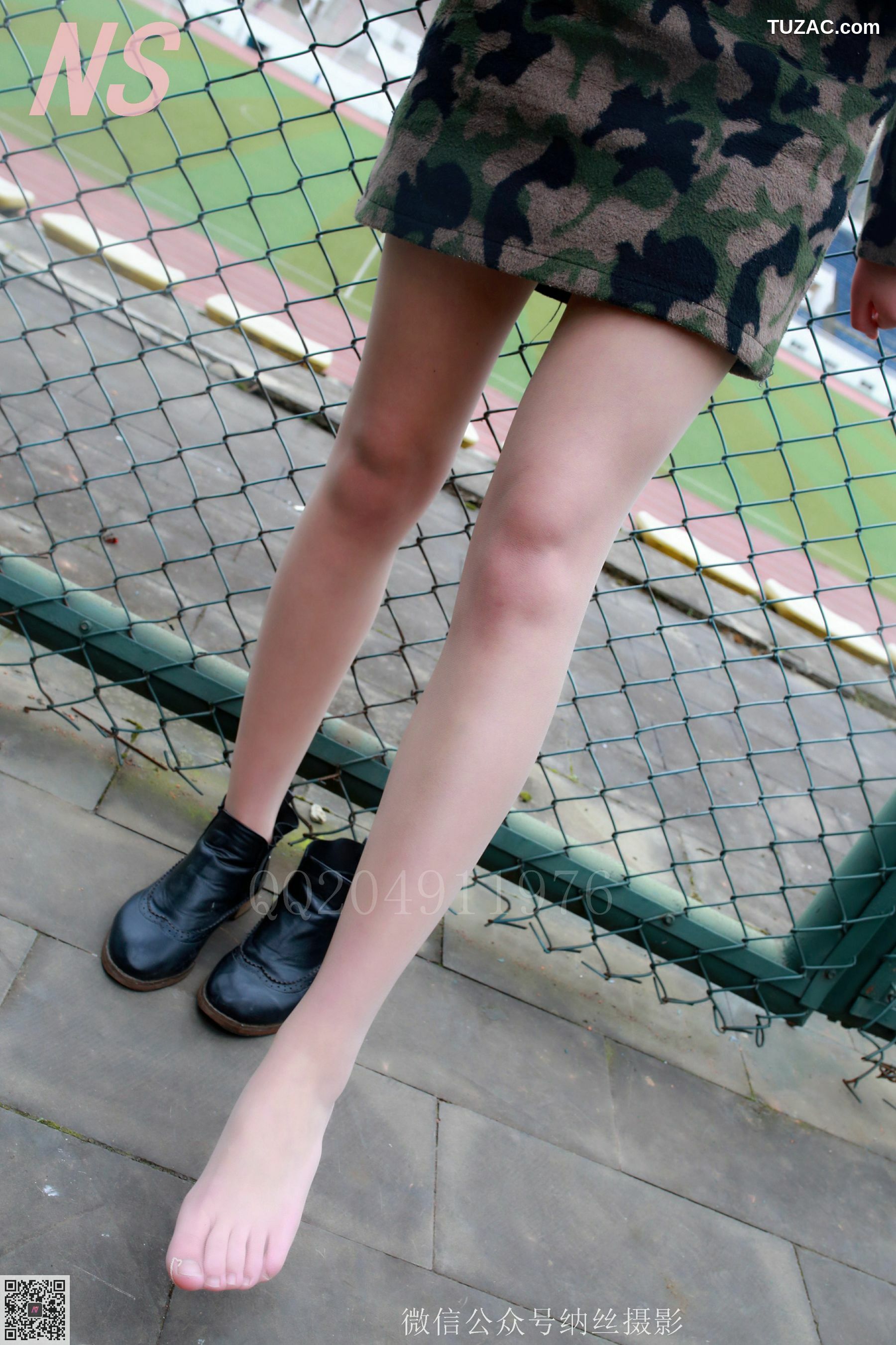 纳丝摄影_微微《迷彩少女户外肉丝》 NO.095 写真集[89P]