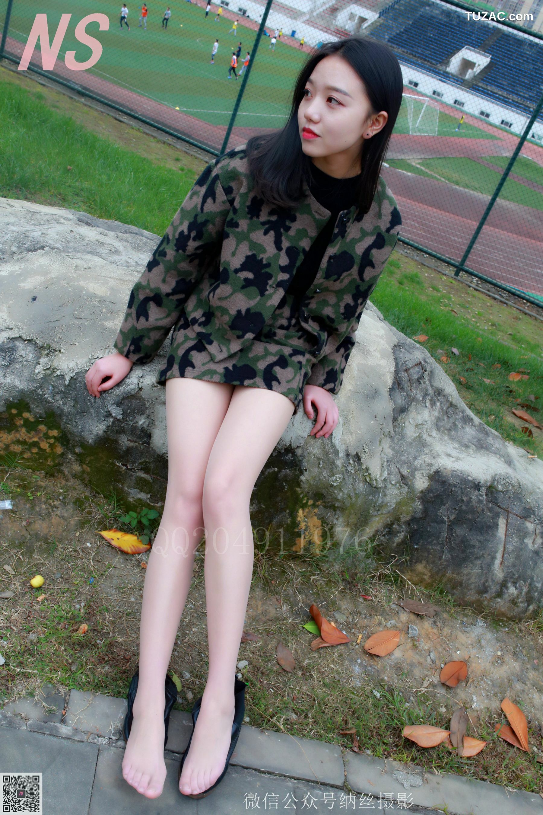 纳丝摄影_微微《迷彩少女户外肉丝》 NO.095 写真集[89P]