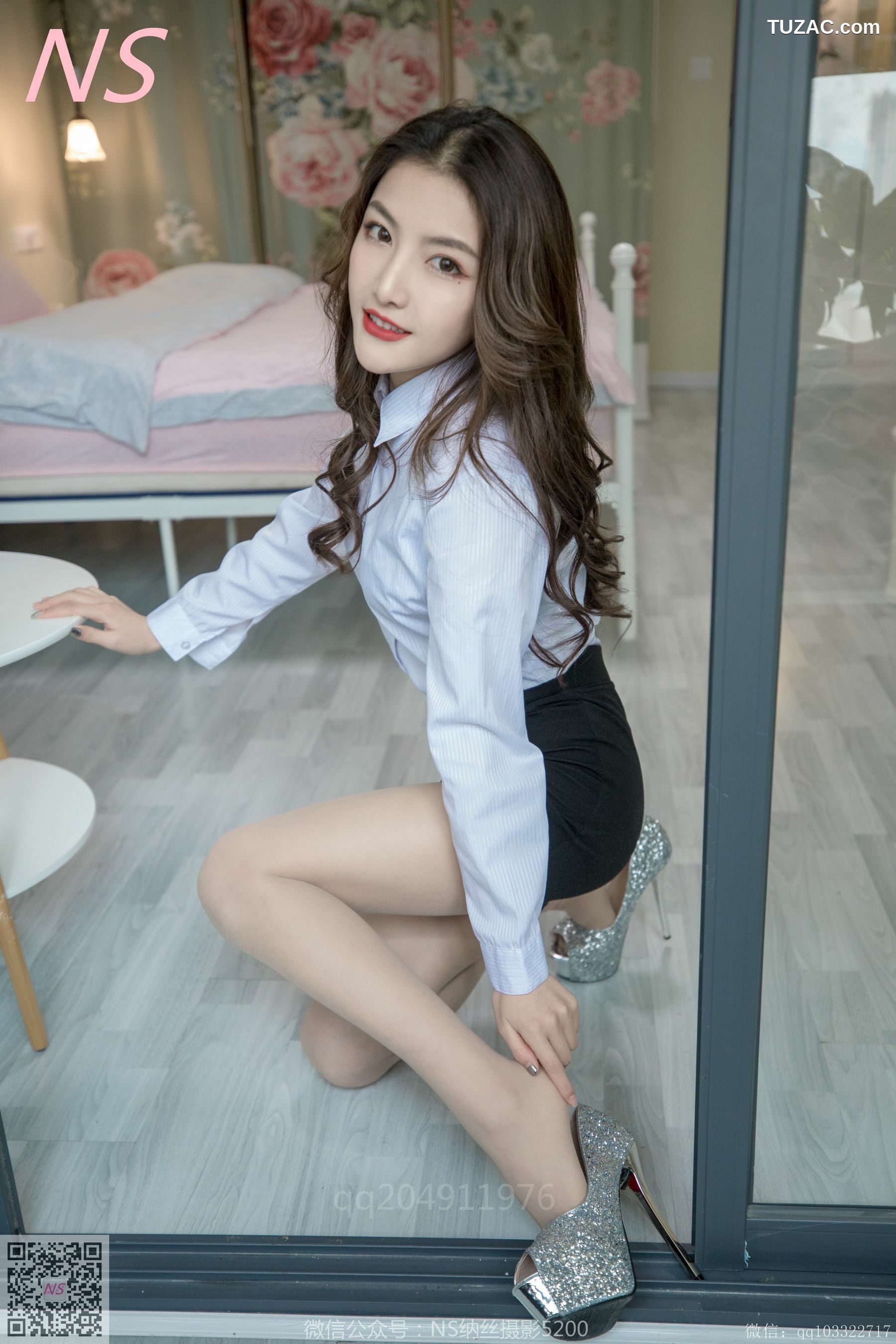 纳丝摄影_快手主播楠希《OL装》 写真集[92P]