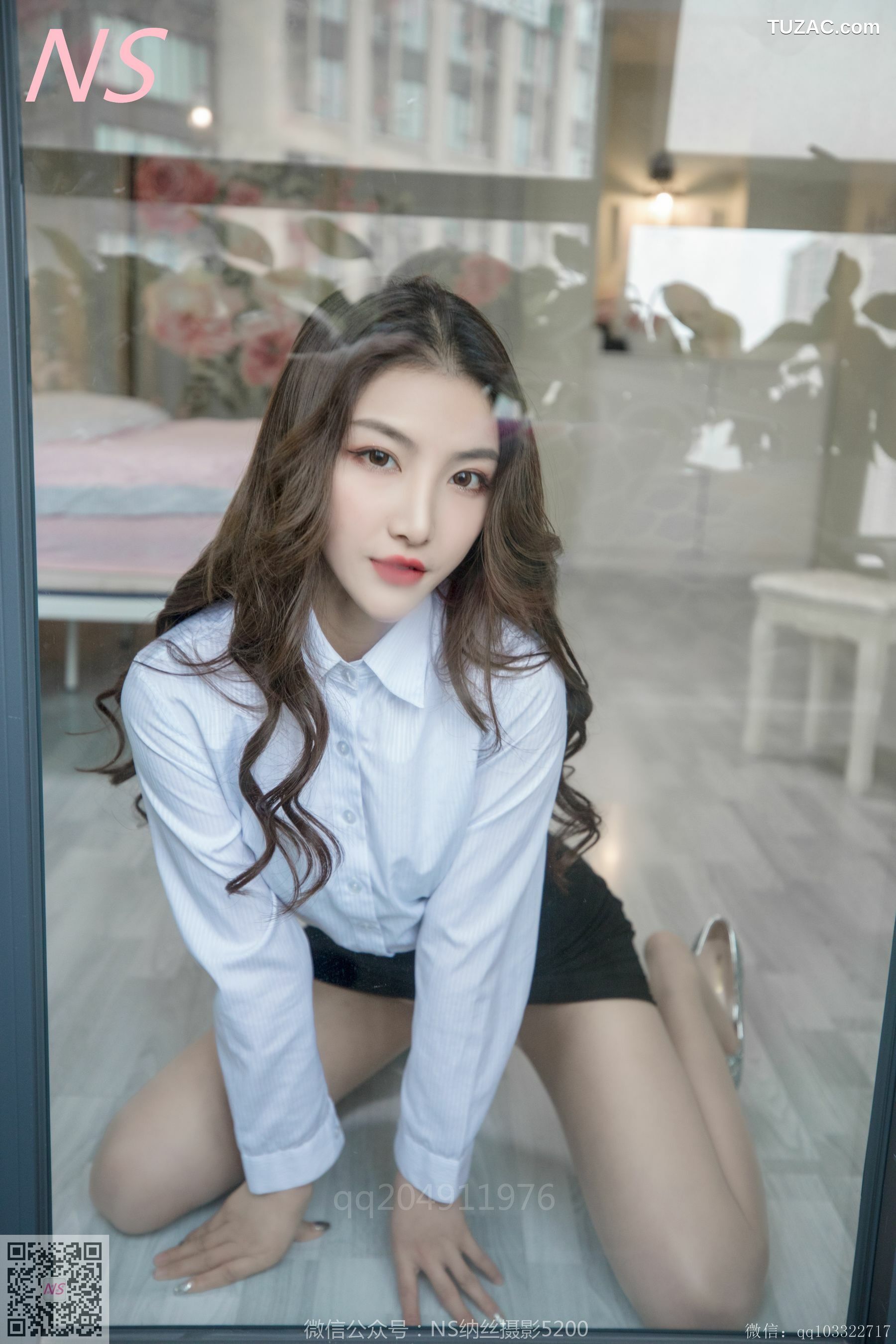 纳丝摄影_快手主播楠希《OL装》 写真集[92P]