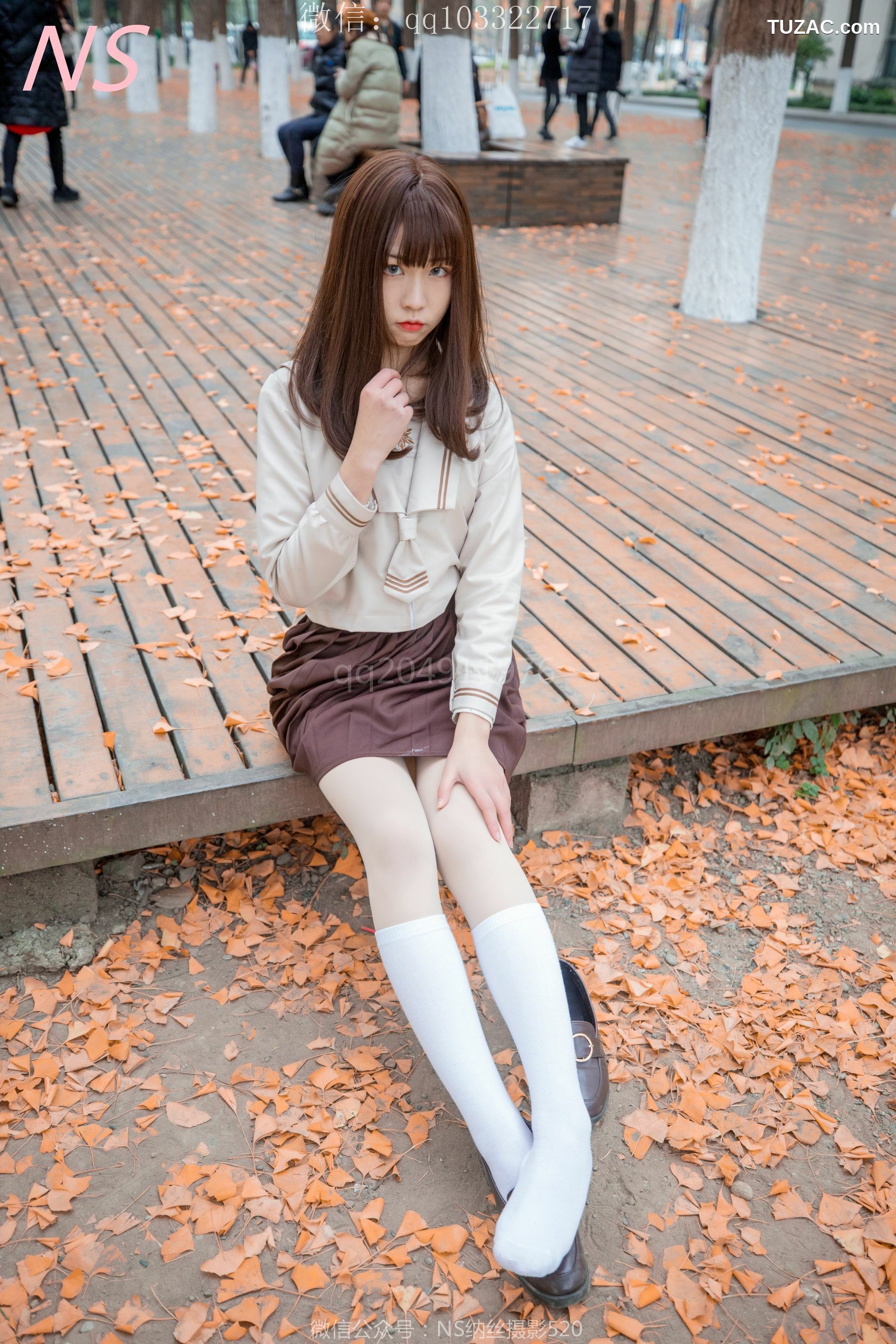 纳丝摄影_枫之少女《白丝肉丝萌萌哒的枫》 写真集[93P]