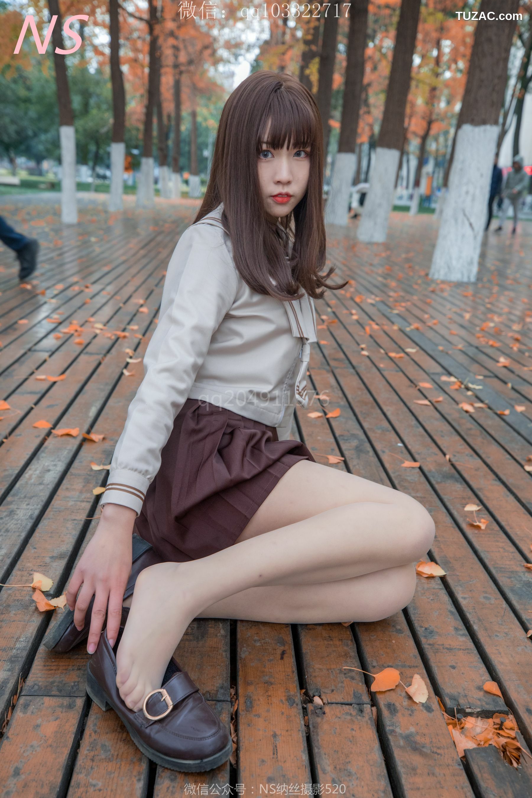 纳丝摄影_枫之少女《白丝肉丝萌萌哒的枫》 写真集[93P]