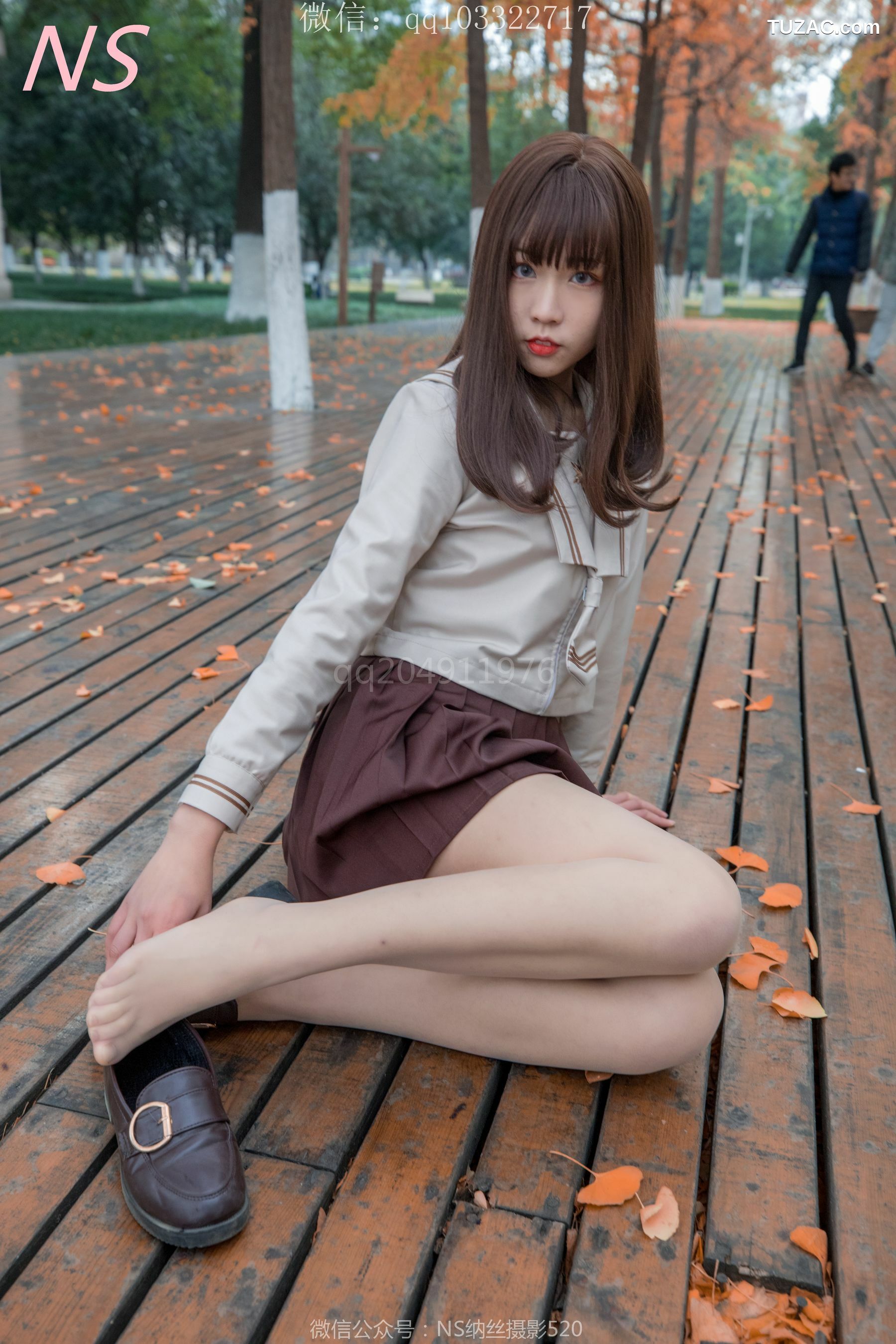 纳丝摄影_枫之少女《白丝肉丝萌萌哒的枫》 写真集[93P]