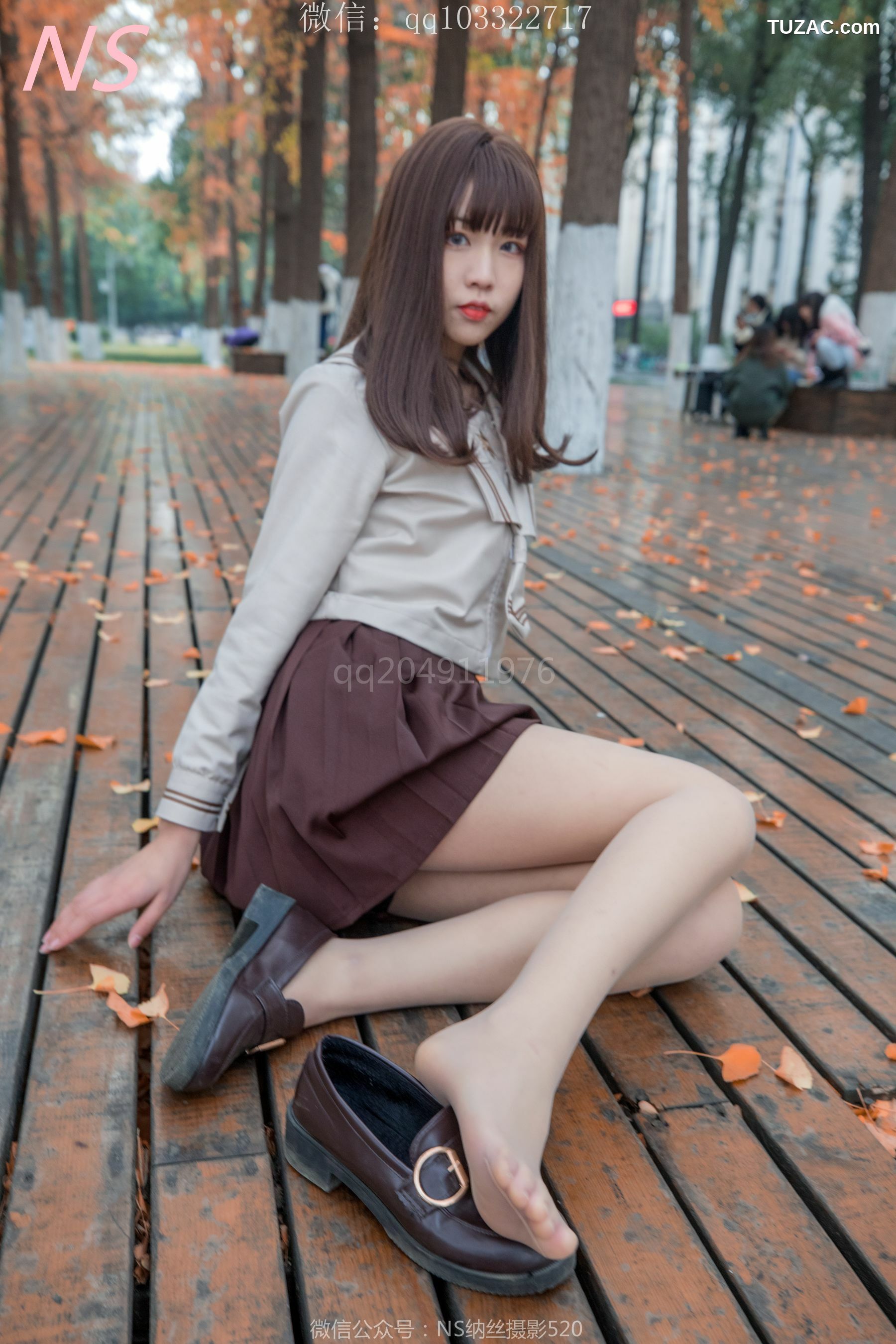 纳丝摄影_枫之少女《白丝肉丝萌萌哒的枫》 写真集[93P]