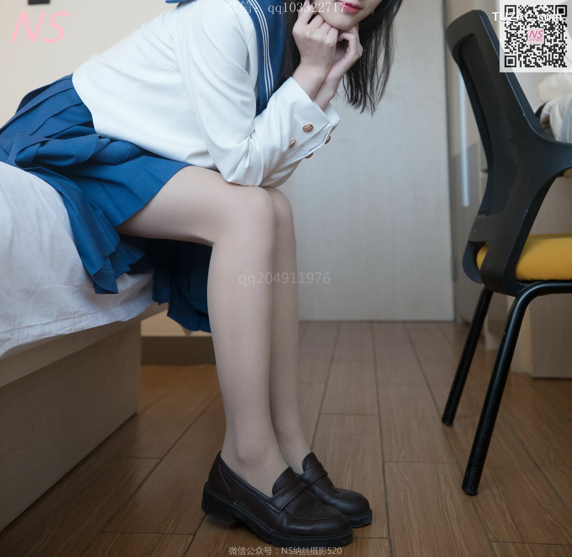 纳丝摄影_楚楚《楚楚动人的丝袜少女》 写真集[93P]