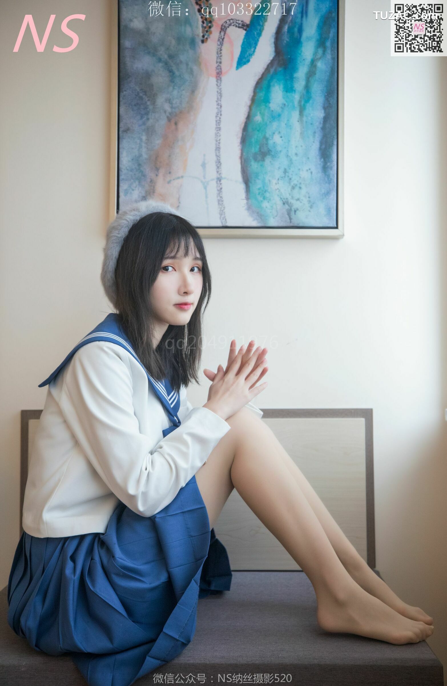 纳丝摄影_楚楚《楚楚动人的丝袜少女》 写真集[93P]