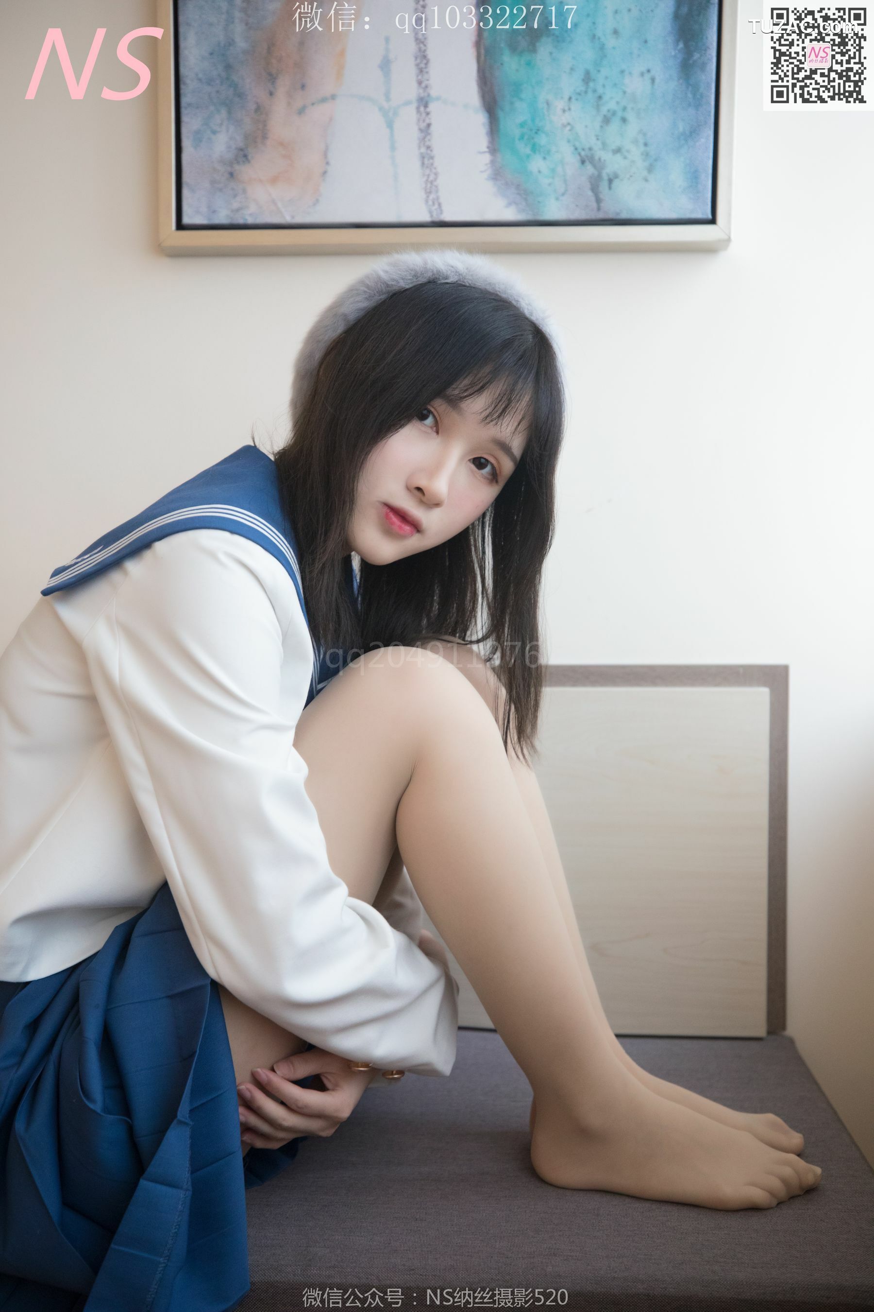 纳丝摄影_楚楚《楚楚动人的丝袜少女》 写真集[93P]