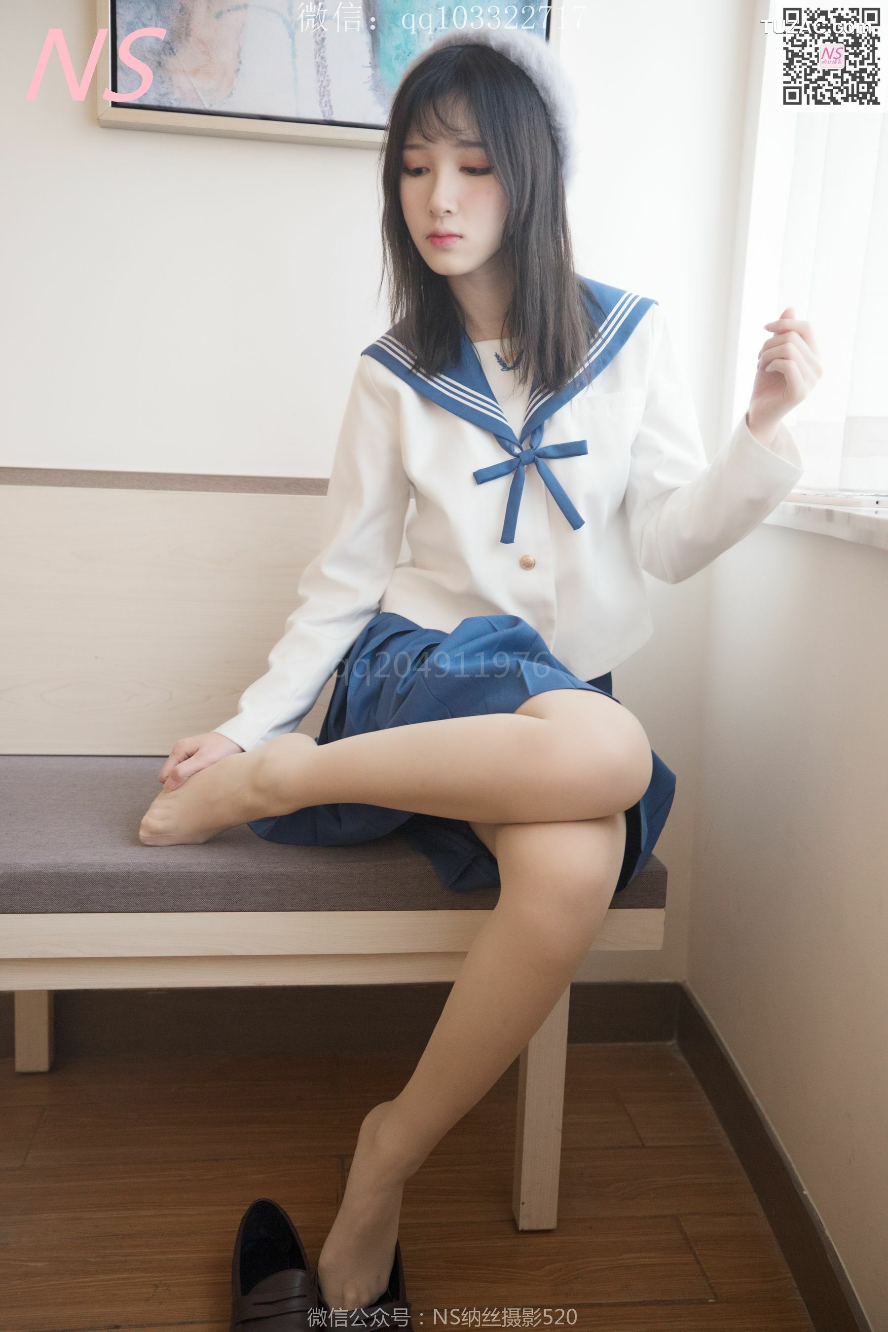 纳丝摄影_楚楚《楚楚动人的丝袜少女》 写真集[93P]