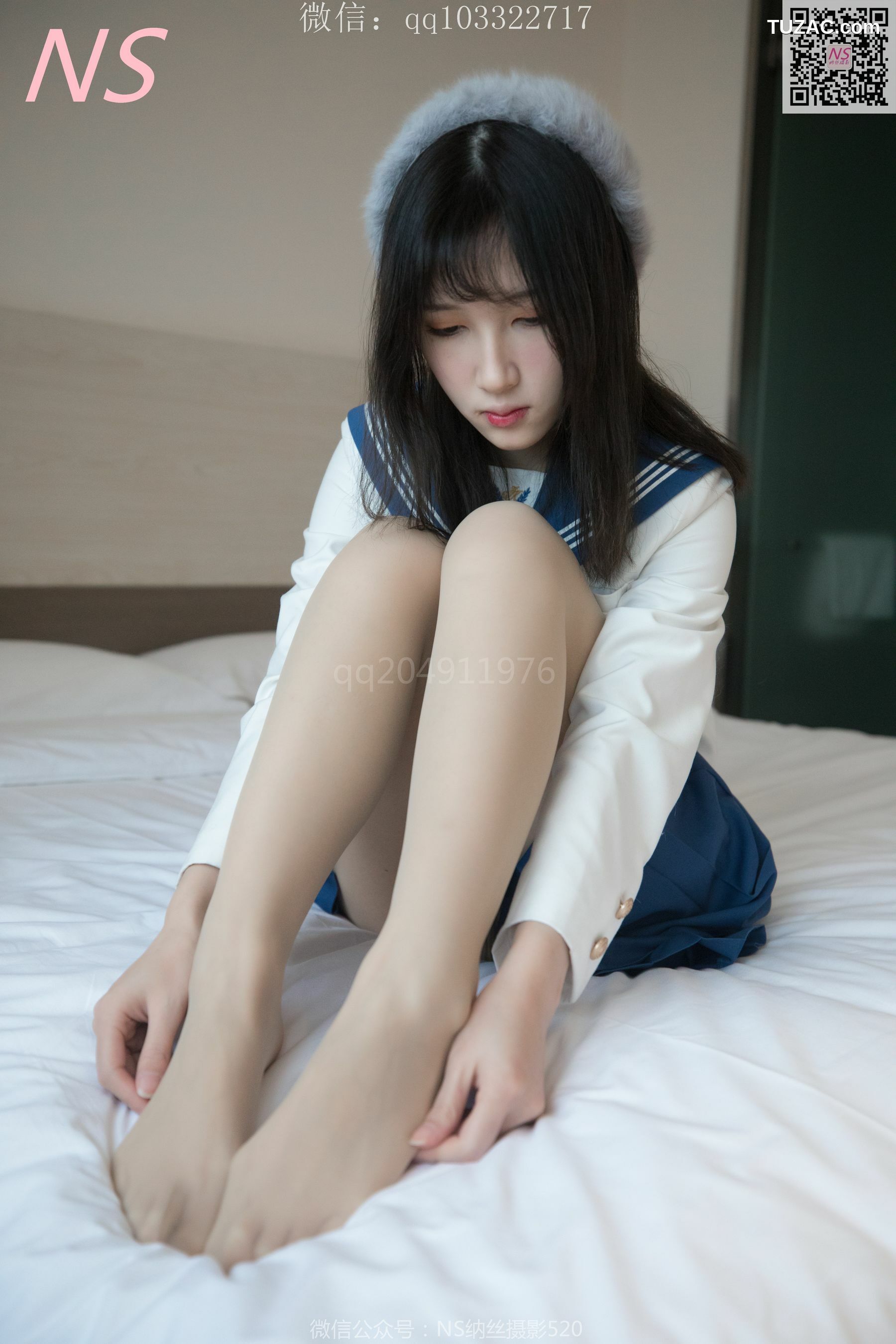 纳丝摄影_楚楚《楚楚动人的丝袜少女》 写真集[93P]