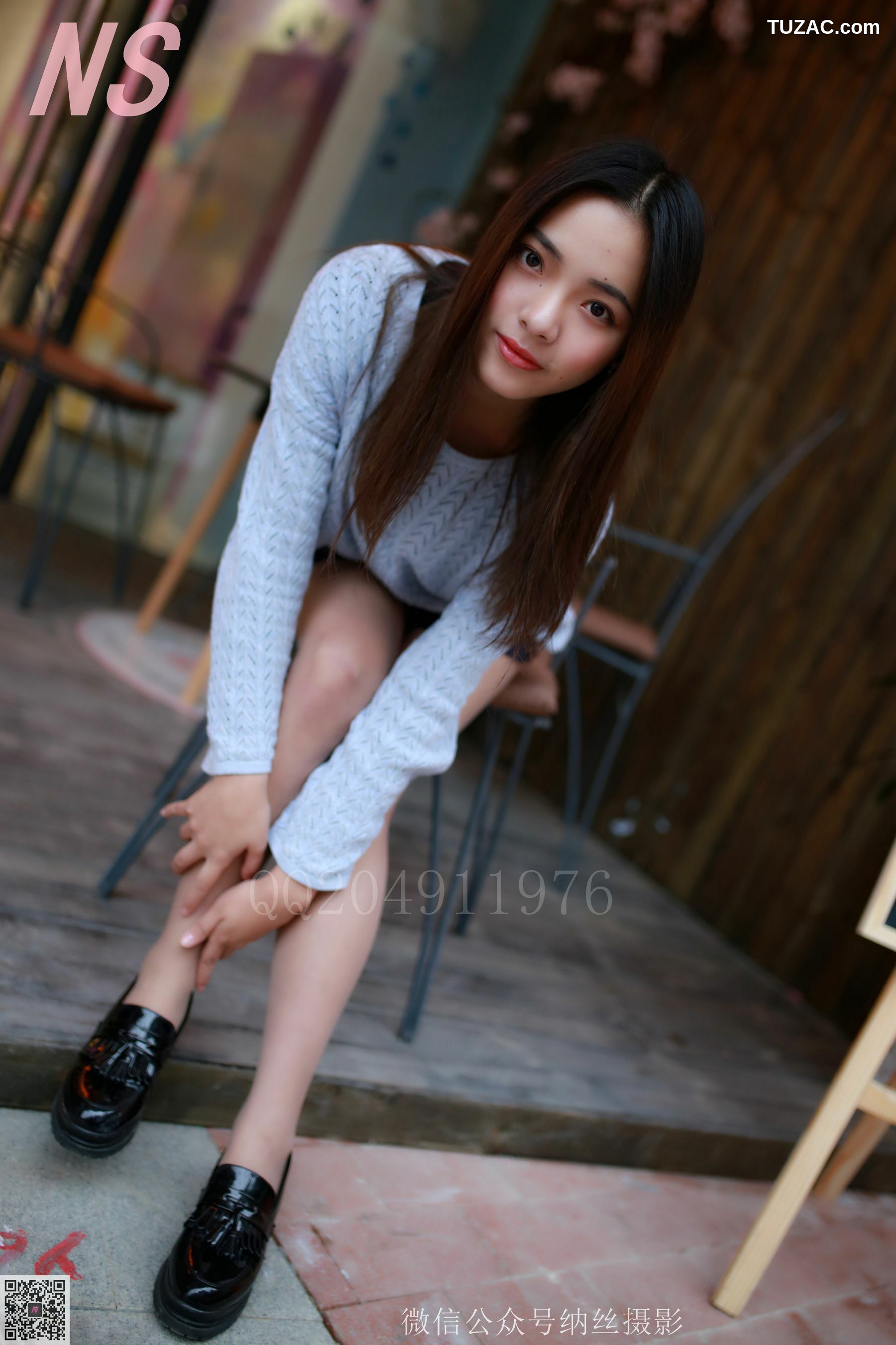 纳丝摄影_洋洋《长发长腿清秀美女》 NO.098 写真集[84P]