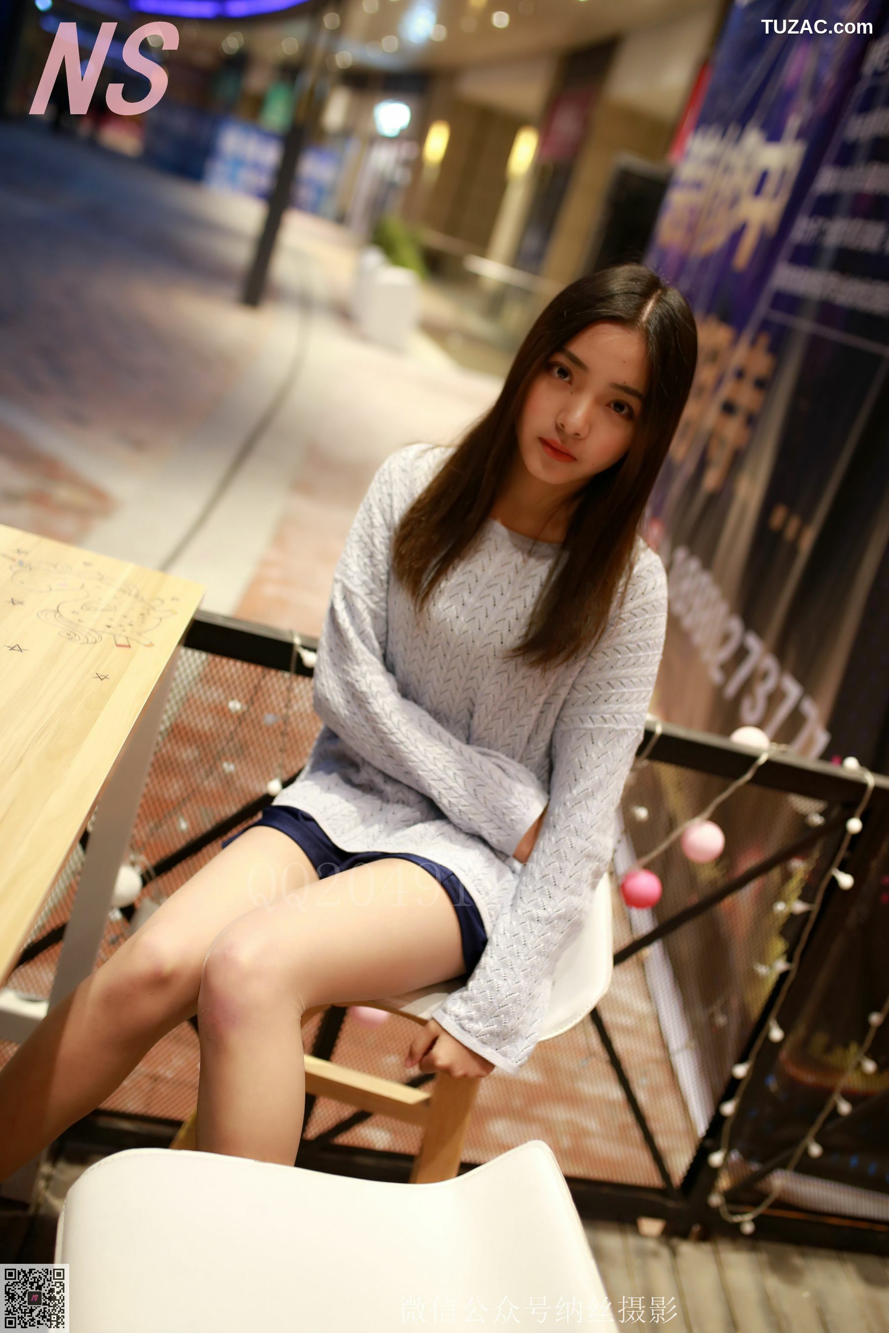 纳丝摄影_洋洋《长发长腿清秀美女》 NO.098 写真集[84P]