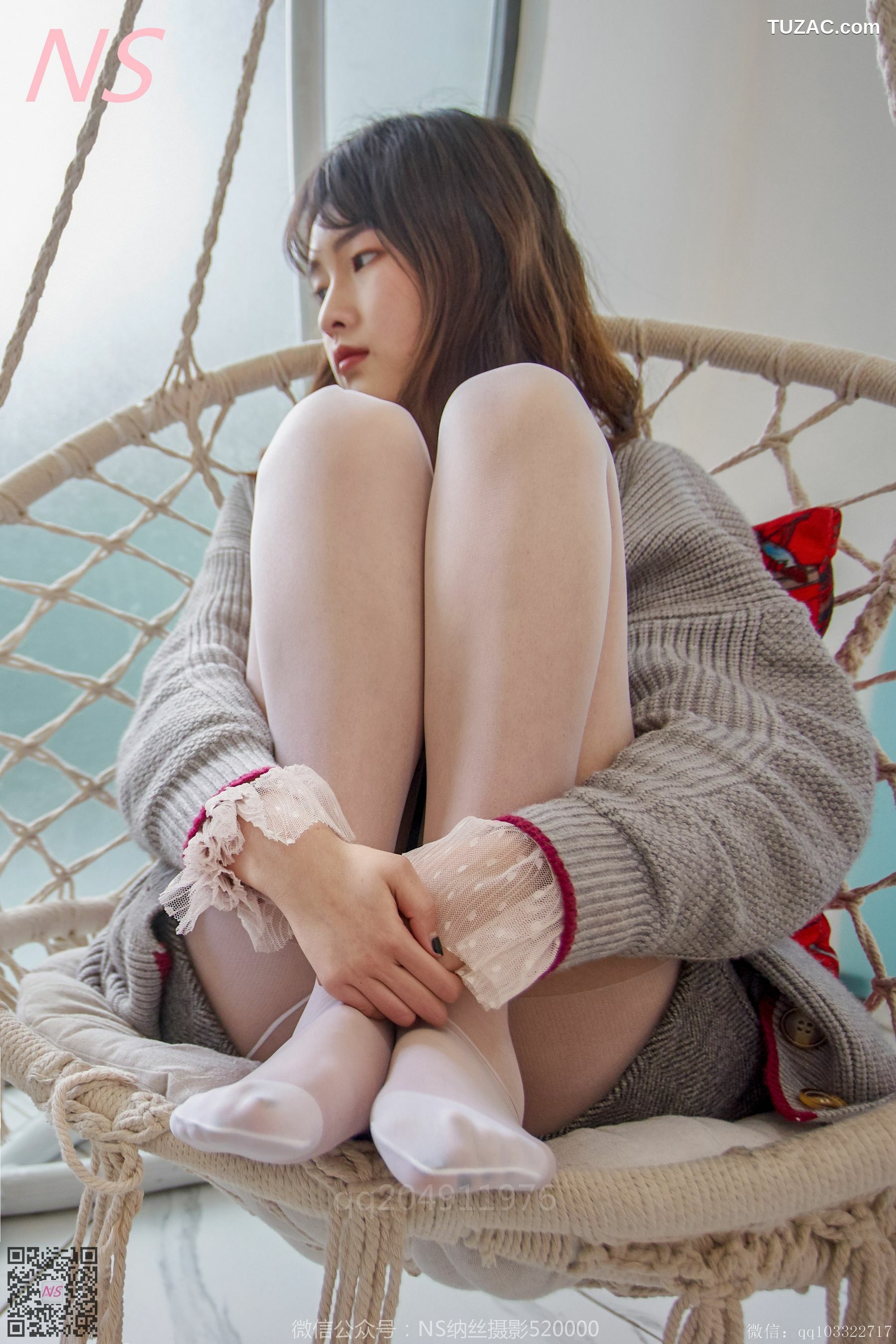 纳丝摄影_王小瑞《薄丝美腿》 写真集[64P]