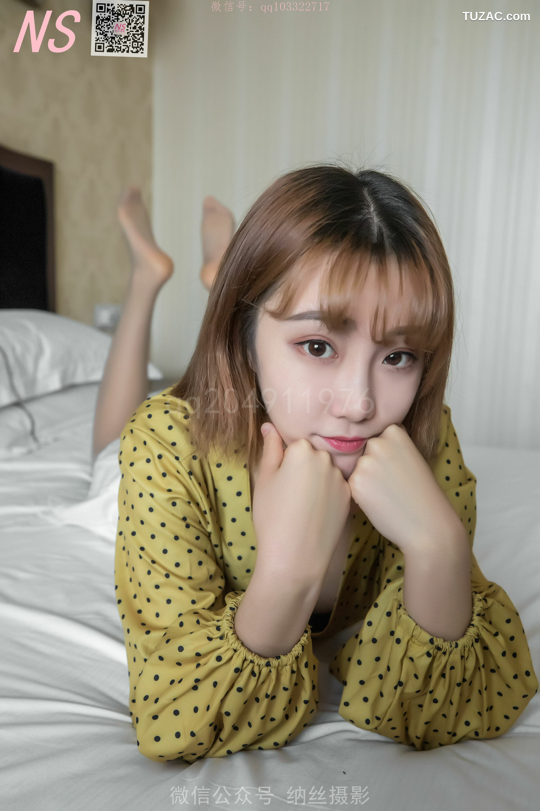 纳丝摄影_琴子《灰色丝袜领域》 写真集[84P]
