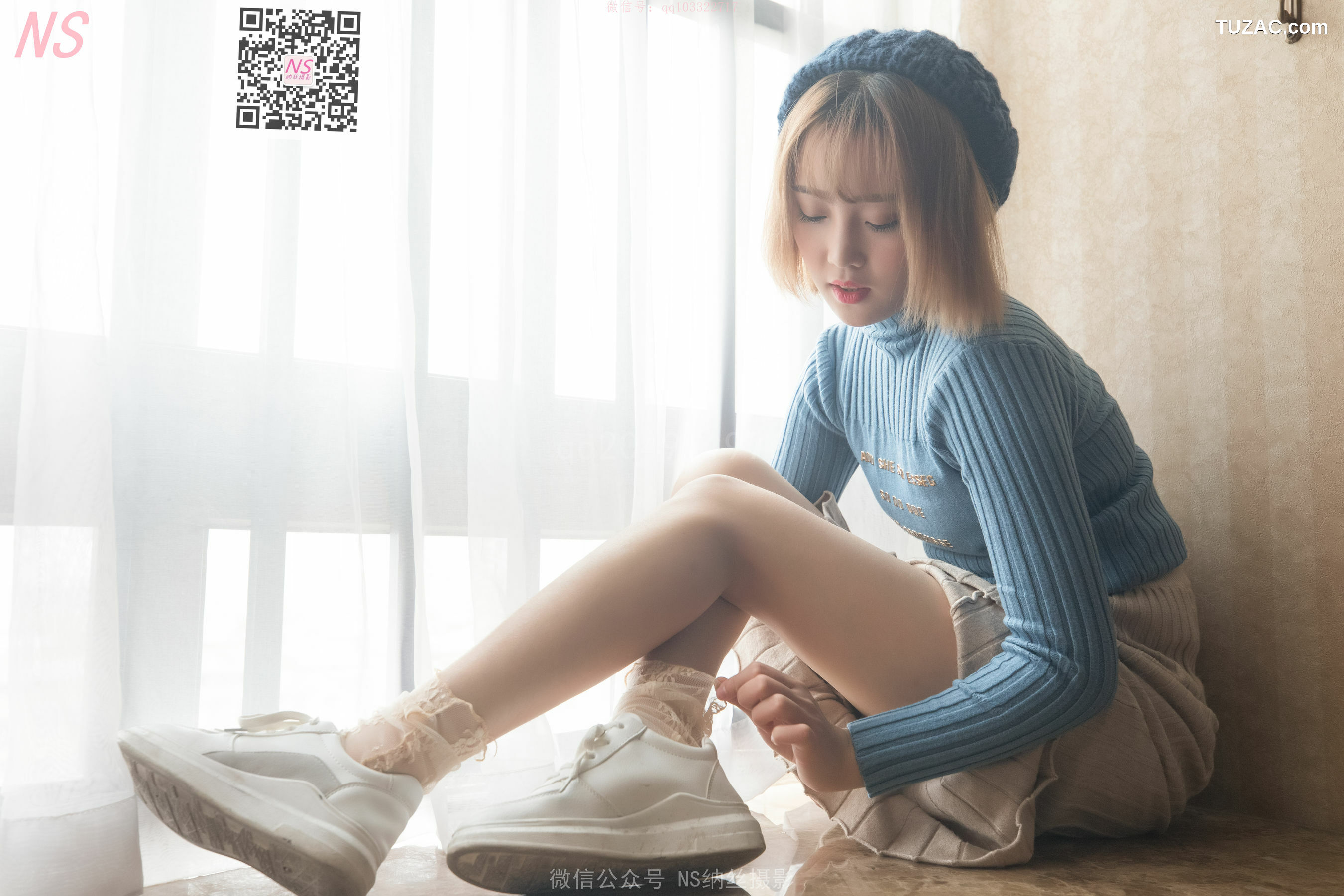 纳丝摄影_琴子《逆光短丝袜BY黑丝袜》 写真集[95P]