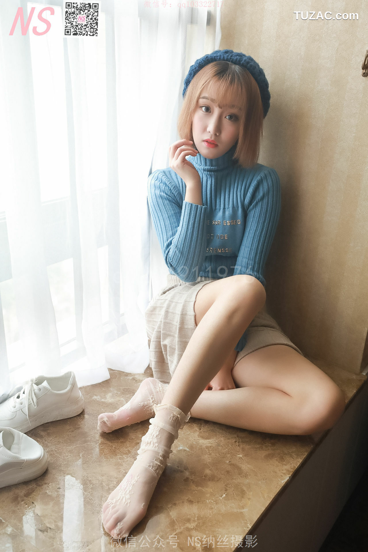 纳丝摄影_琴子《逆光短丝袜BY黑丝袜》 写真集[95P]