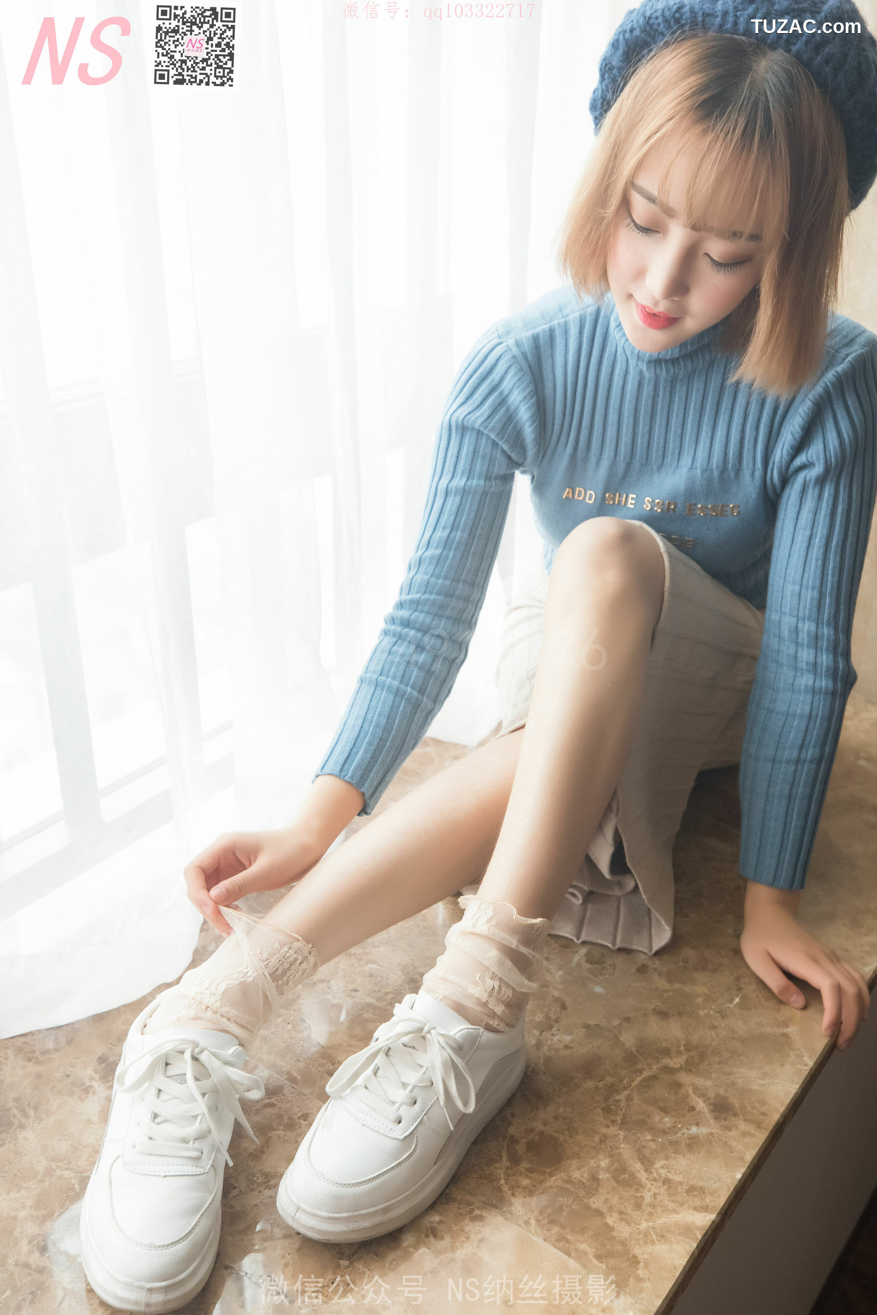 纳丝摄影_琴子《逆光短丝袜BY黑丝袜》 写真集[95P]