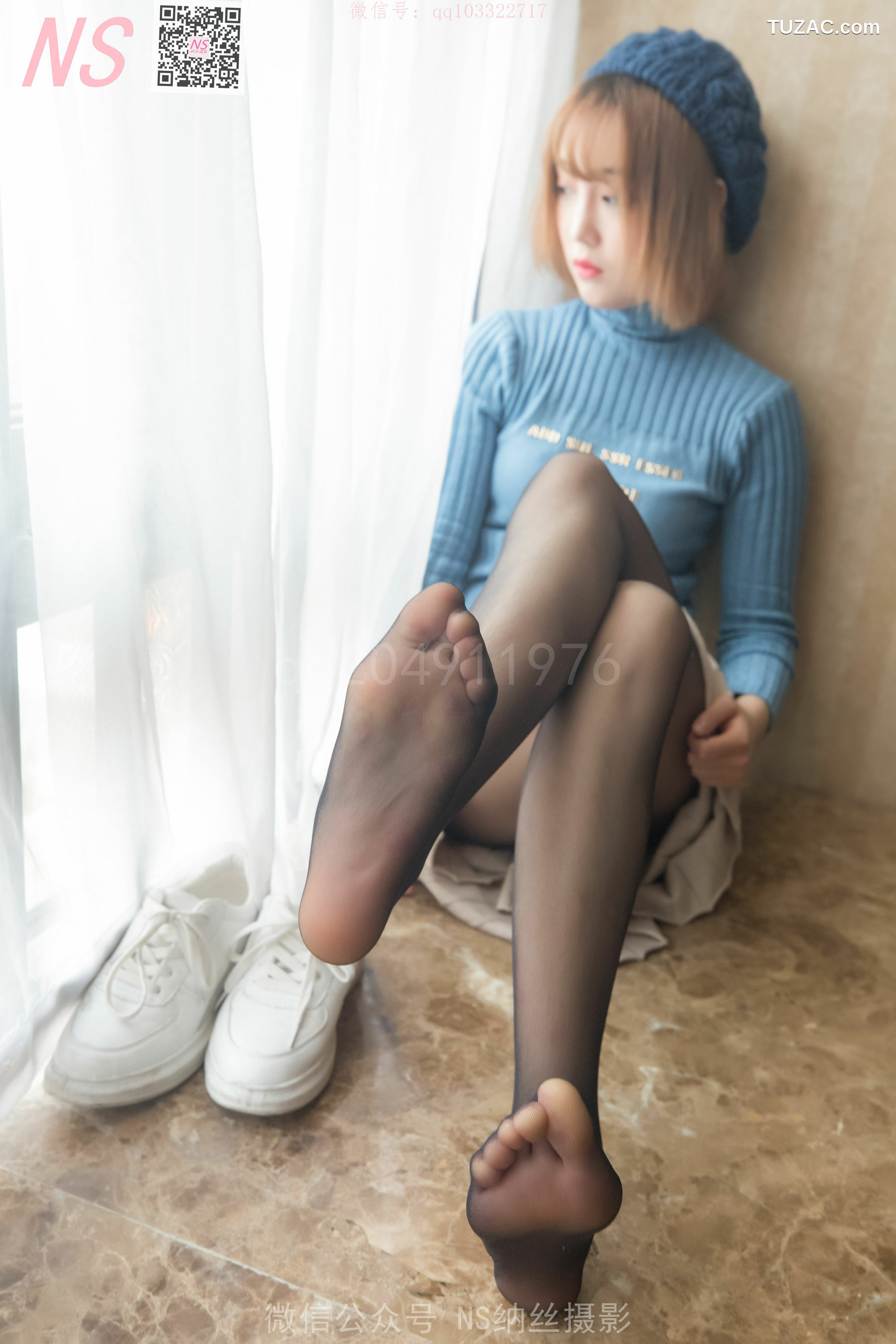 纳丝摄影_琴子《逆光短丝袜BY黑丝袜》 写真集[95P]