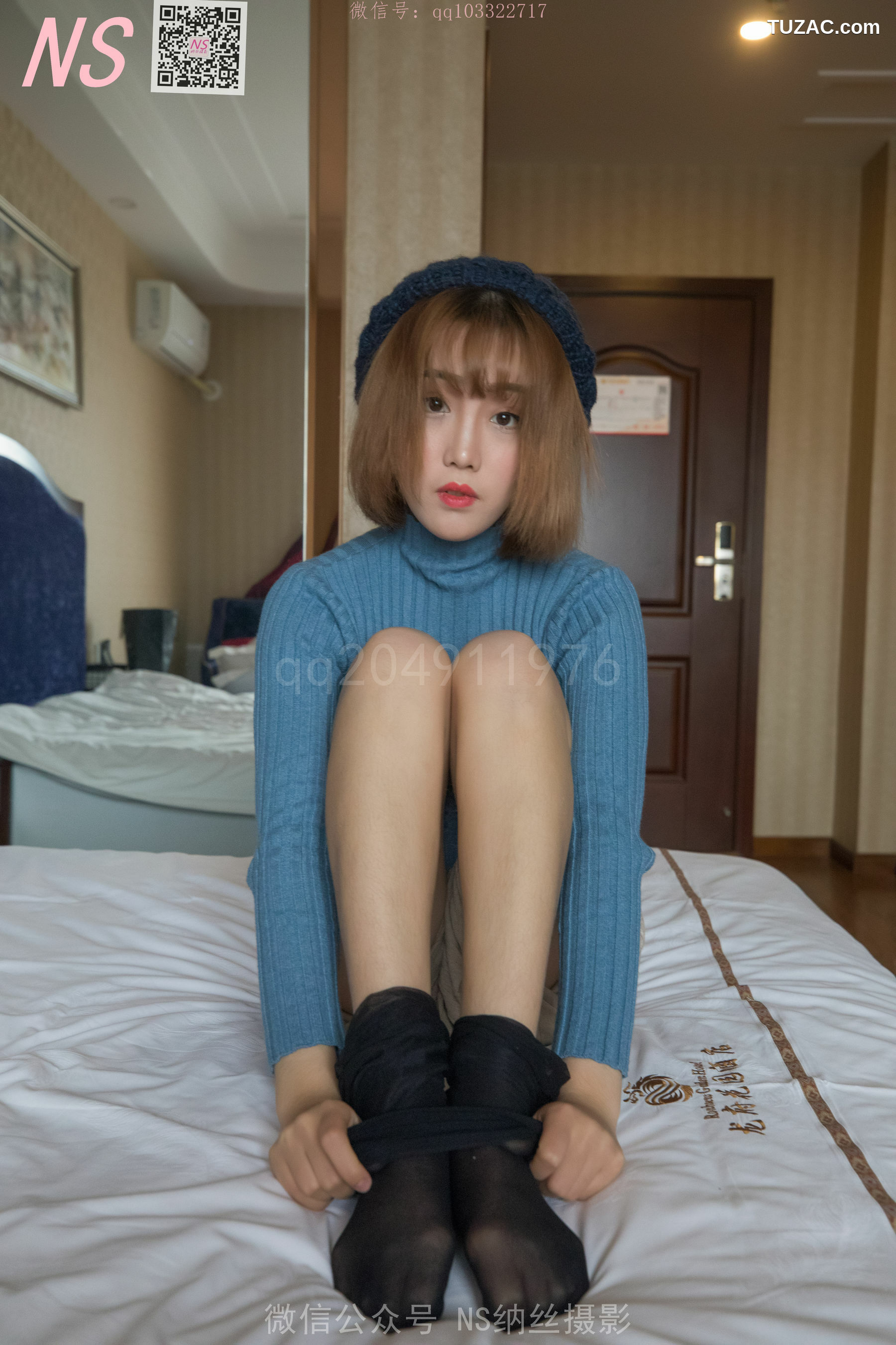 纳丝摄影_琴子《逆光短丝袜BY黑丝袜》 写真集[95P]