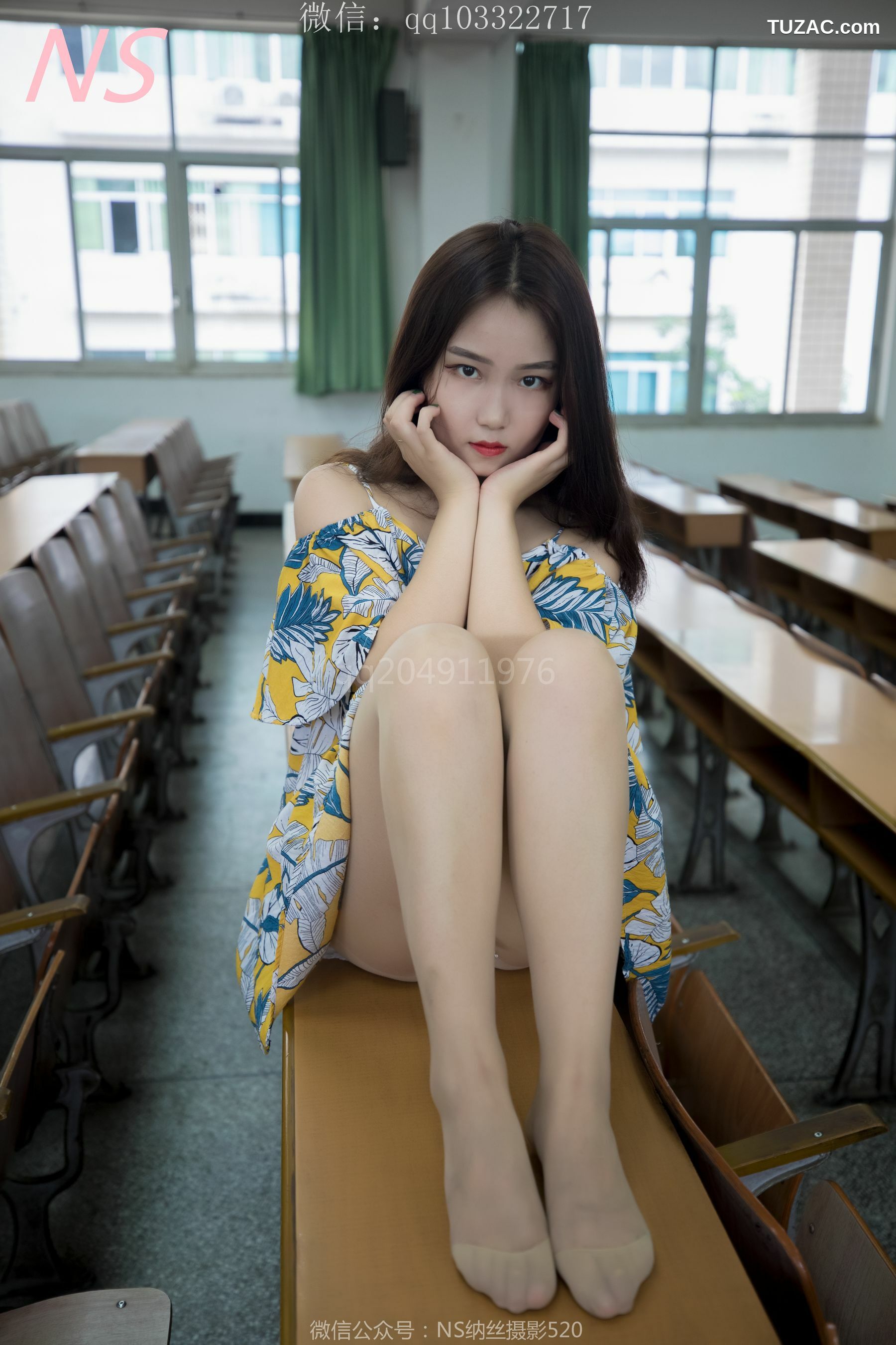 纳丝摄影_瑶瑶《毕业季 肉色丝袜美腿萌萌哒》 写真集[79P]