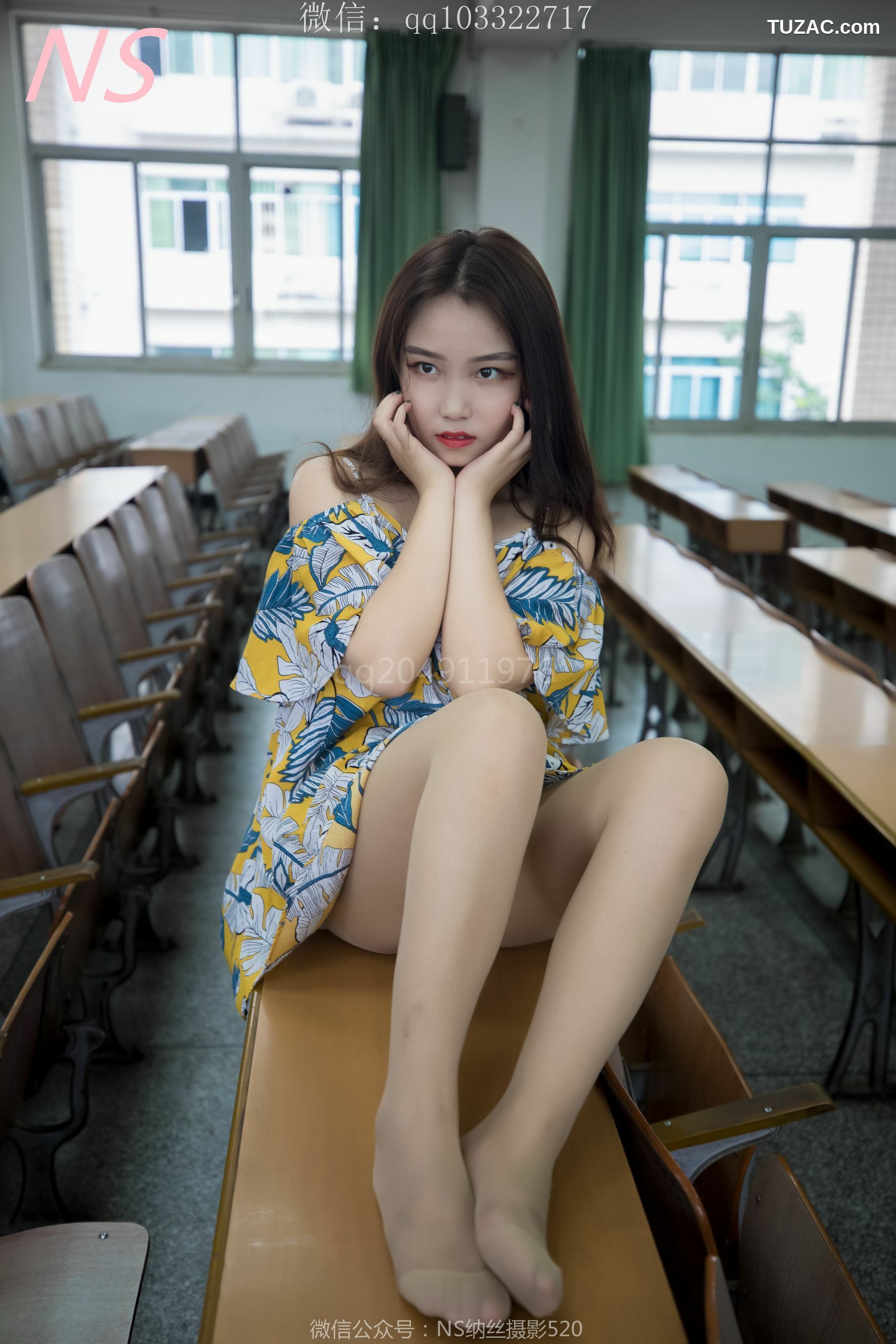 纳丝摄影_瑶瑶《毕业季 肉色丝袜美腿萌萌哒》 写真集[79P]