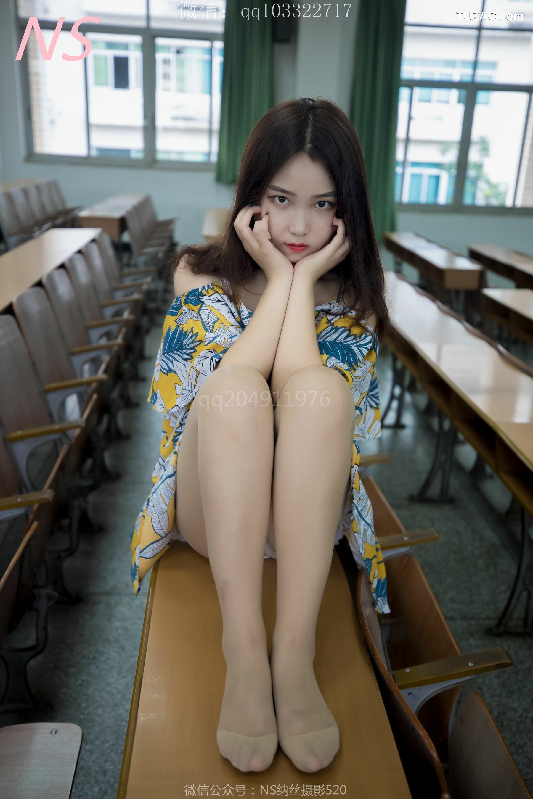 纳丝摄影_瑶瑶《毕业季 肉色丝袜美腿萌萌哒》 写真集[79P]