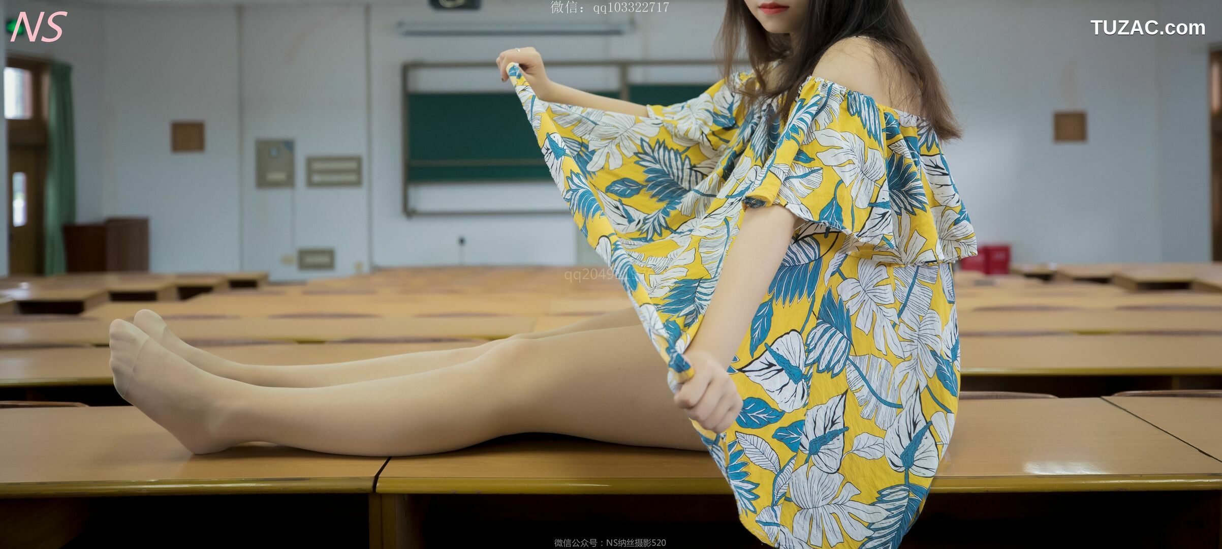 纳丝摄影_瑶瑶《毕业季 肉色丝袜美腿萌萌哒》 写真集[79P]