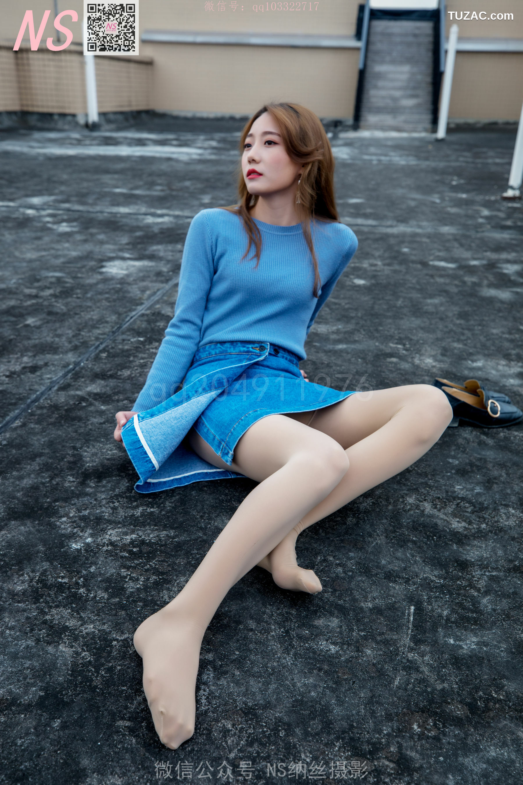 纳丝摄影_舒怡《女神天台肉色丝袜》 写真集[99P]