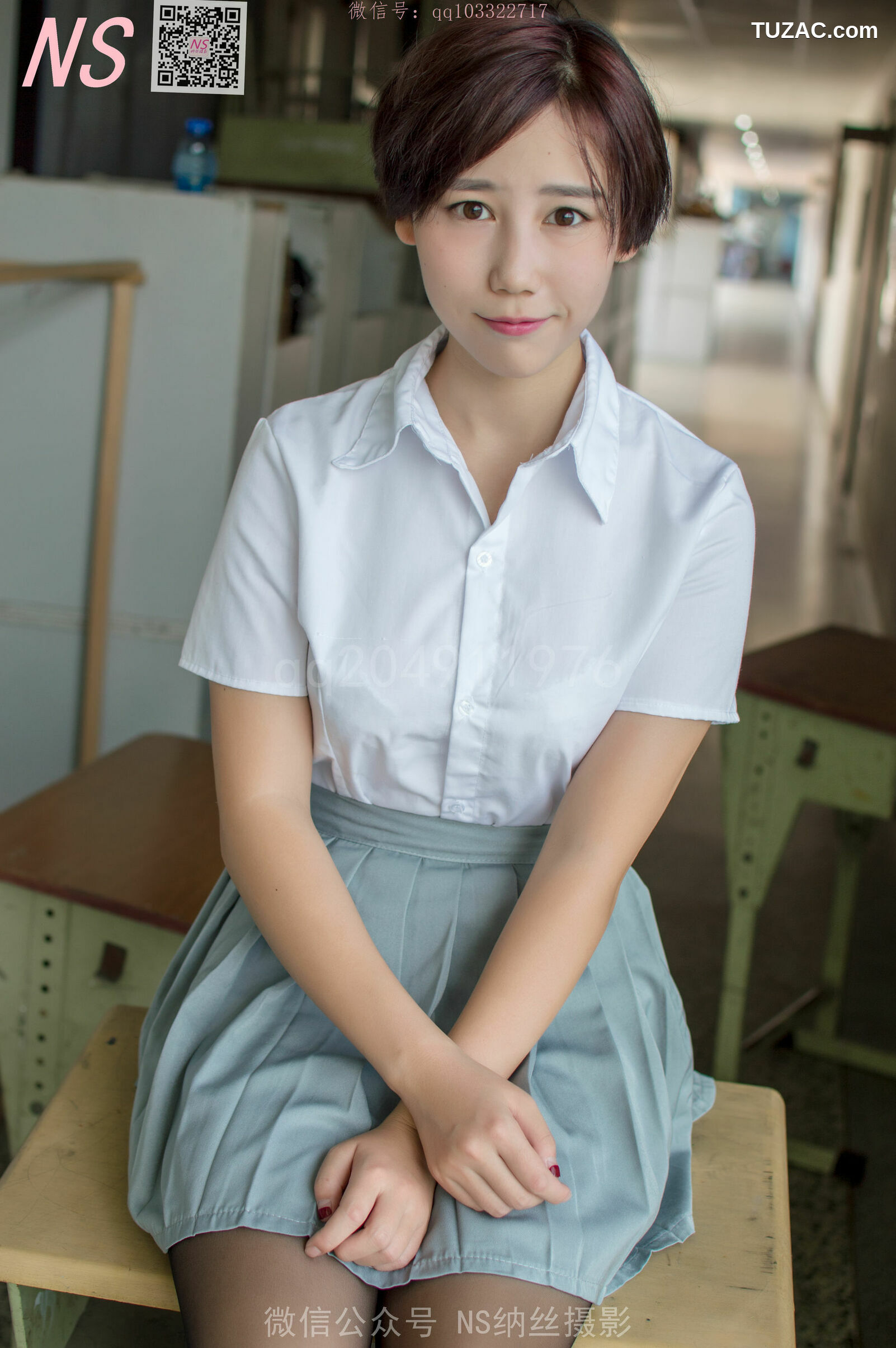 纳丝摄影_芸儿《丝袜毕业季》 写真集[80P]