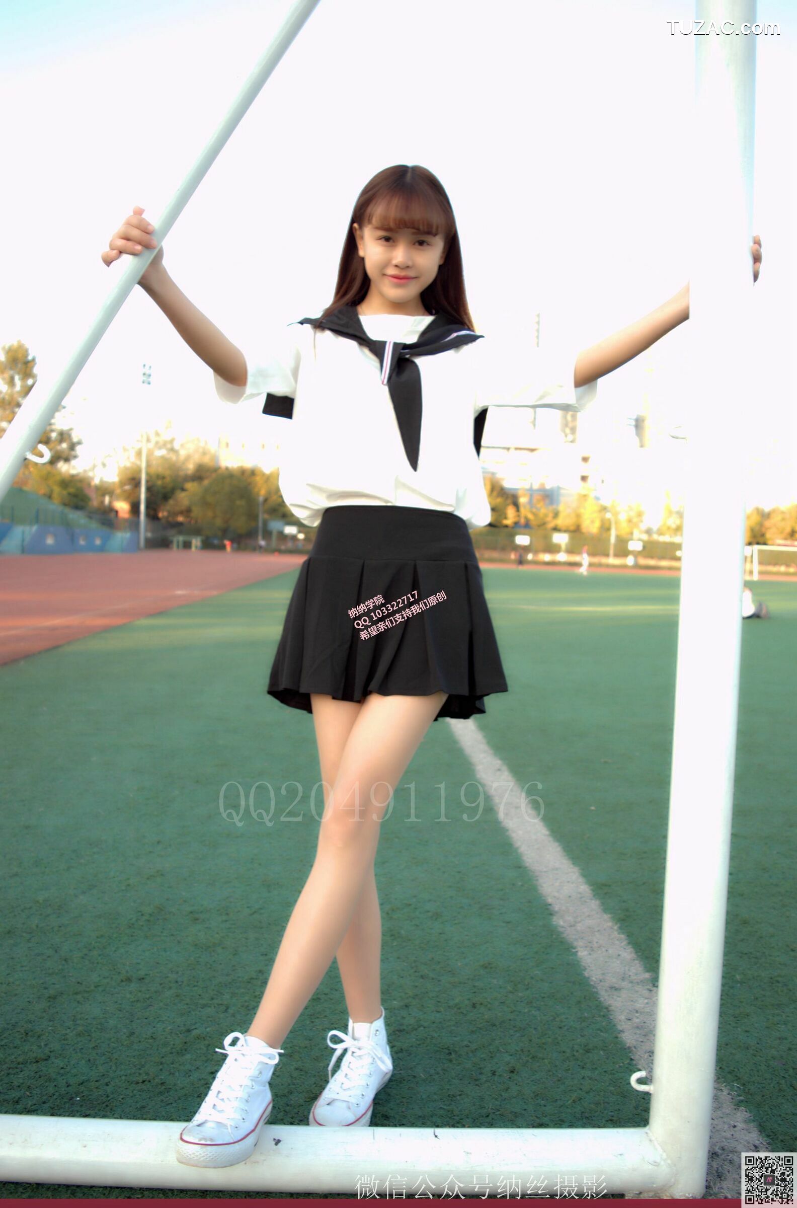 纳丝摄影_霜儿《JK户外肉丝美腿》 NO.013 写真集[41P]