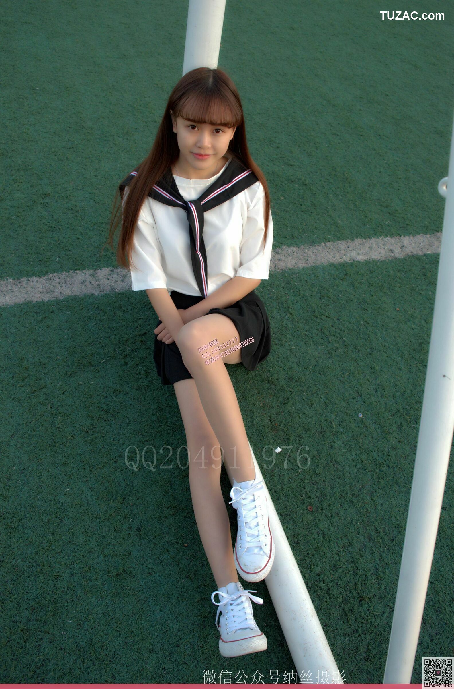 纳丝摄影_霜儿《JK户外肉丝美腿》 NO.013 写真集[41P]