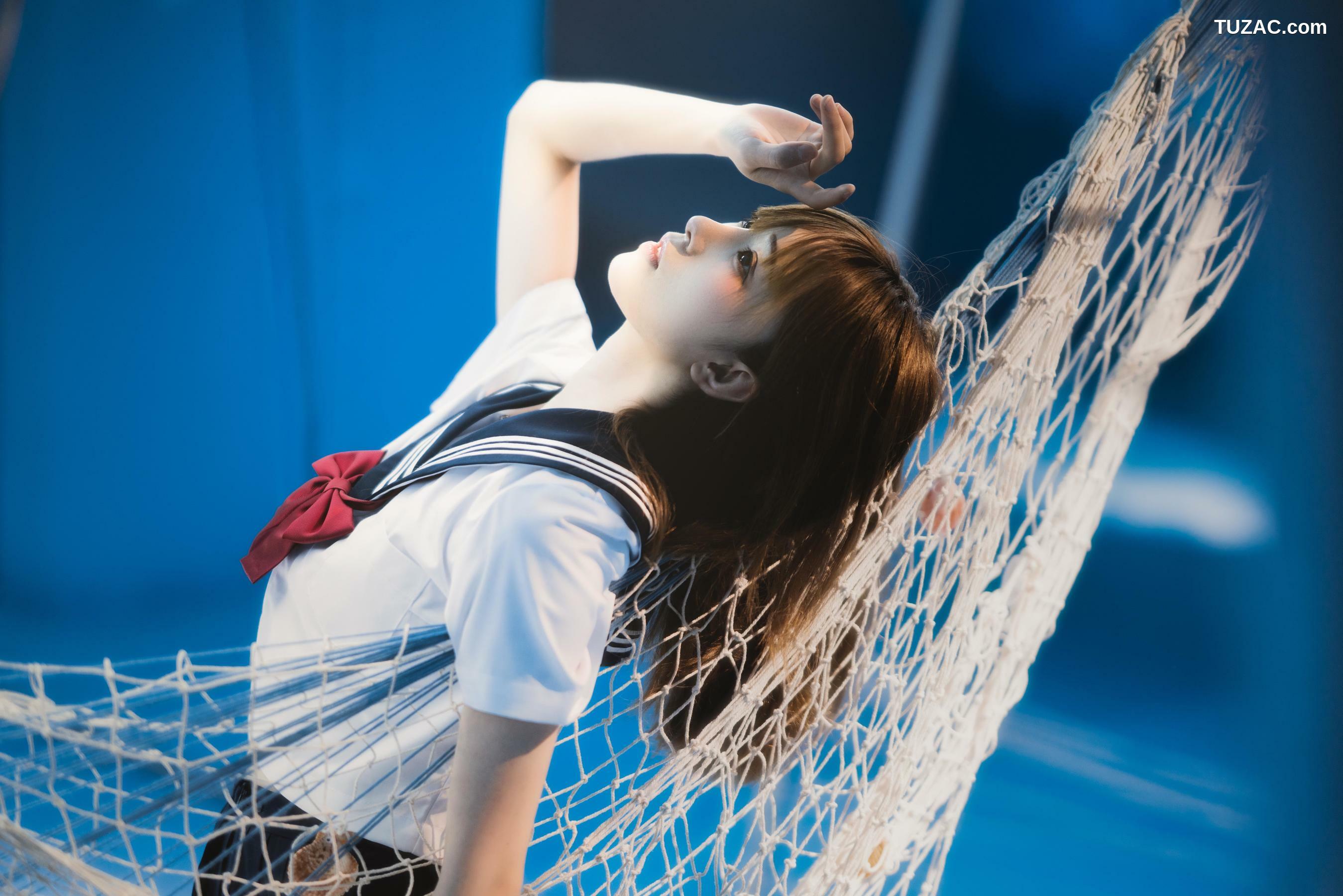 网络美女_ Kitaro_绮太郎 - 十分之七的蓝[25P]